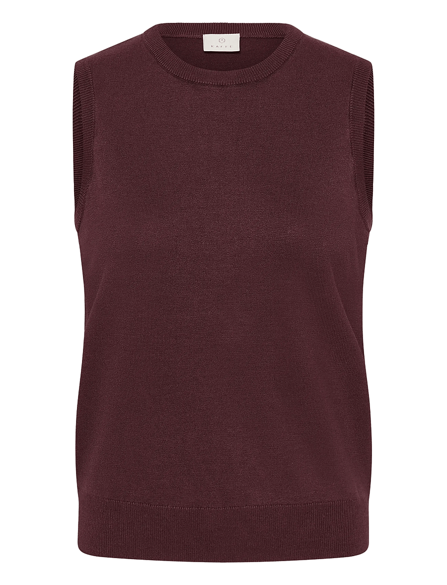 Kaffe - KAlizza Knit Slipover - strickwesten - fudge - 0