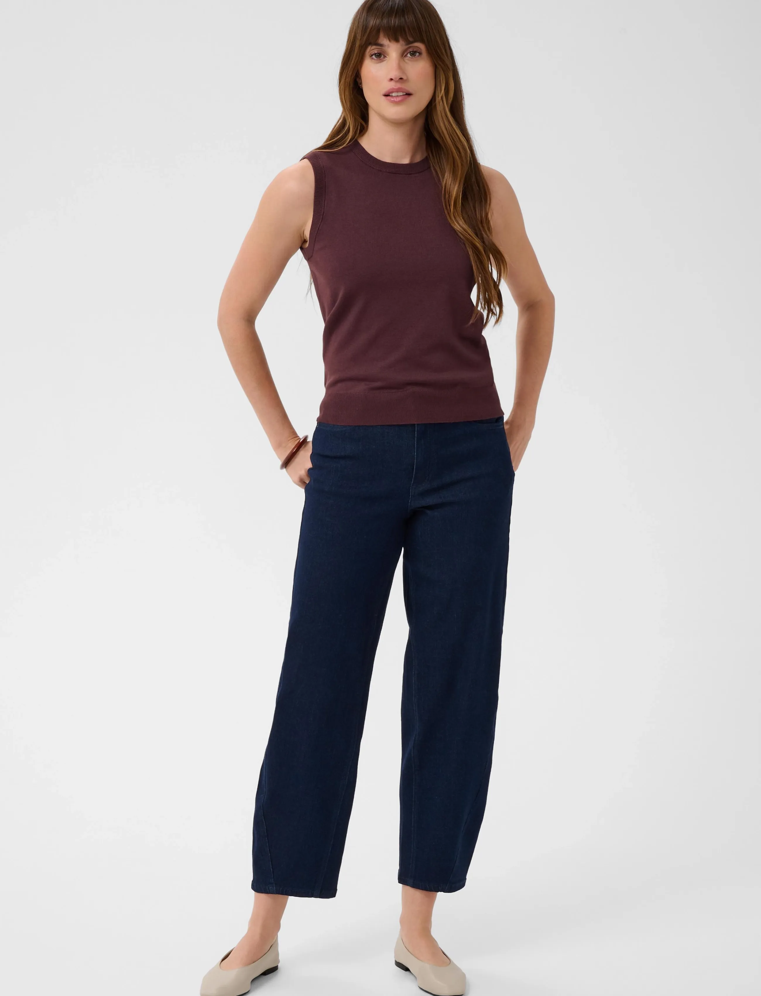 Kaffe - KAlizza Knit Slipover - fudge - 3