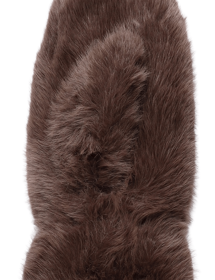 Kaffe - KAhazel Faux Fur Mittens - mittens - coffee bean cc - 2