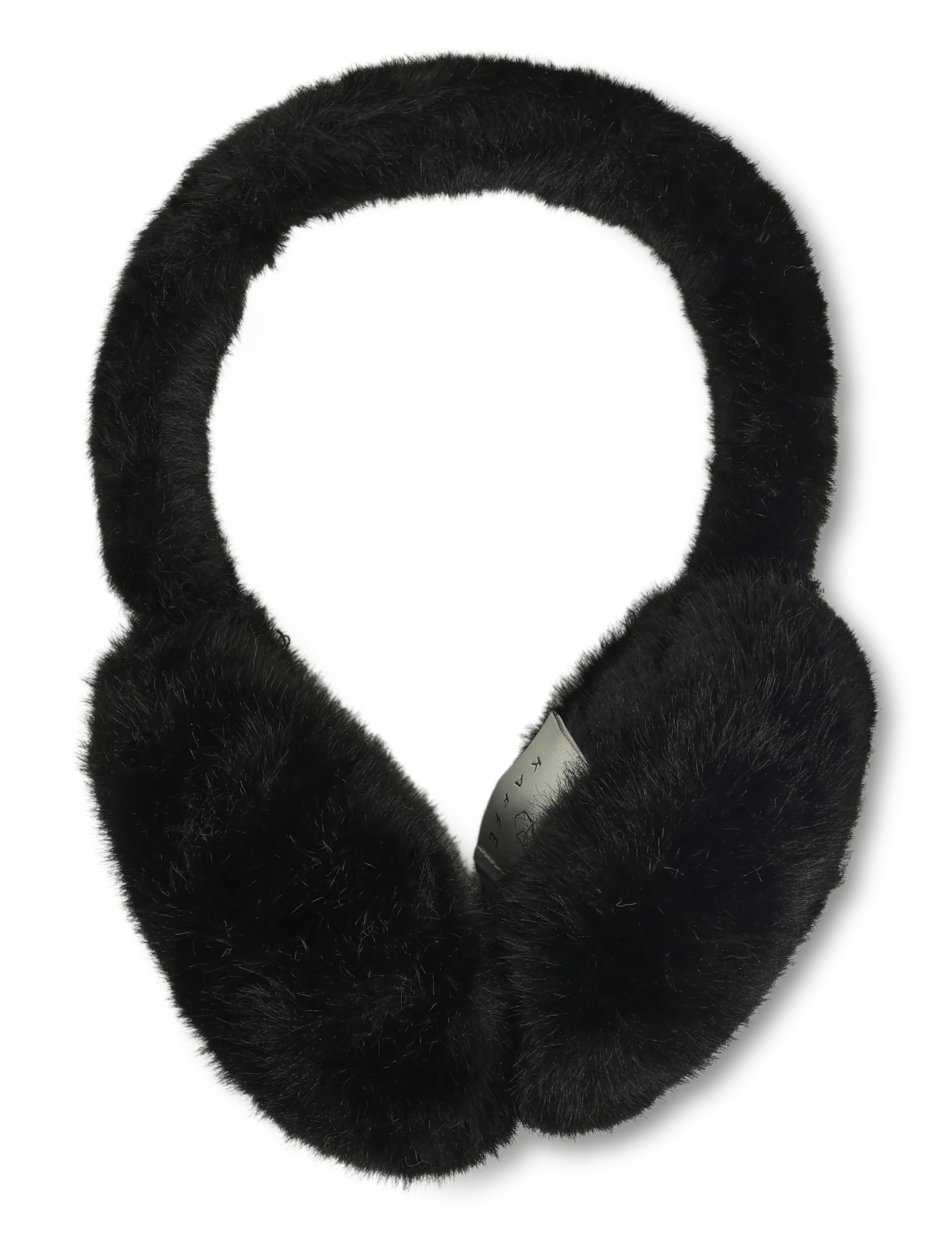 Kaffe Kahazel Faux Fur Earmuffs, Damen, Kunstfell Ohrenschützer, Schwarz, Gr.ONE SIZE