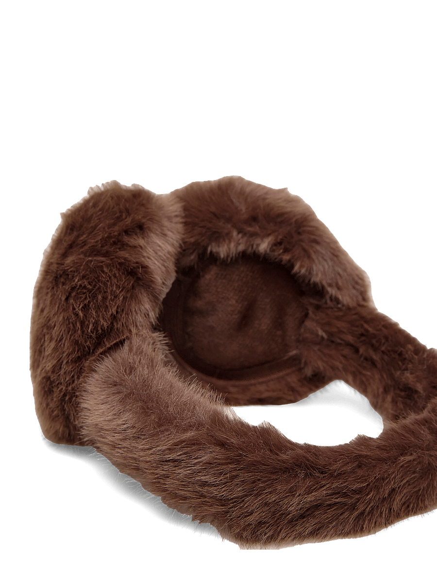 Kaffe - KAhazel Faux Fur Earmuffs - hårbånd - coffee bean cc - 1