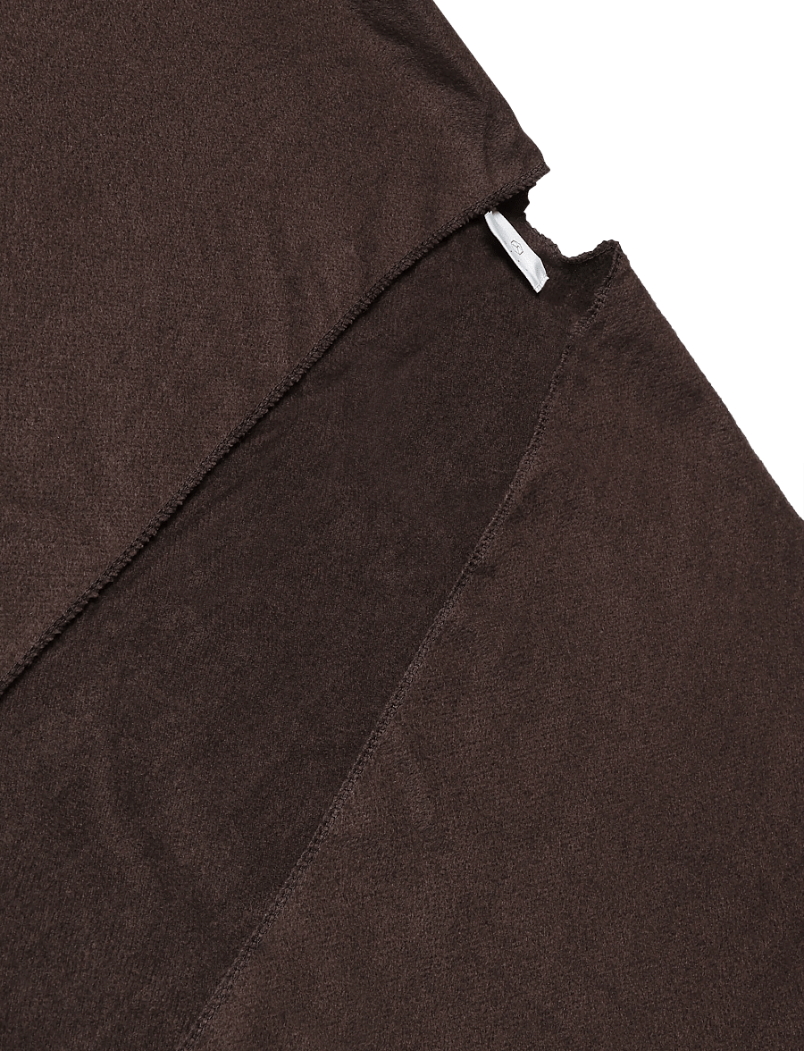 Kaffe - KAgaia Fringe Poncho - coffee bean - 2