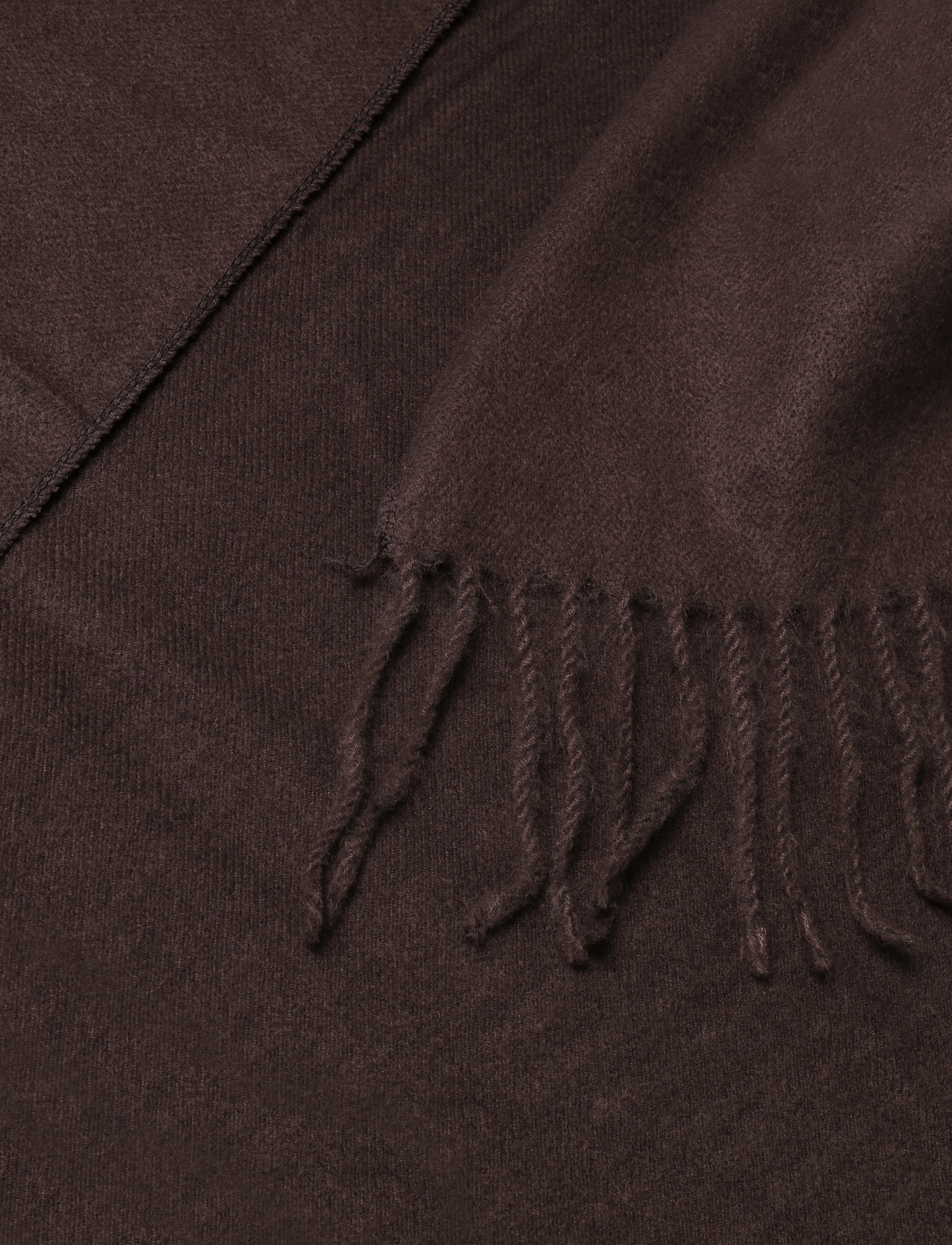 Kaffe - KAgaia Fringe Poncho - coffee bean - 3