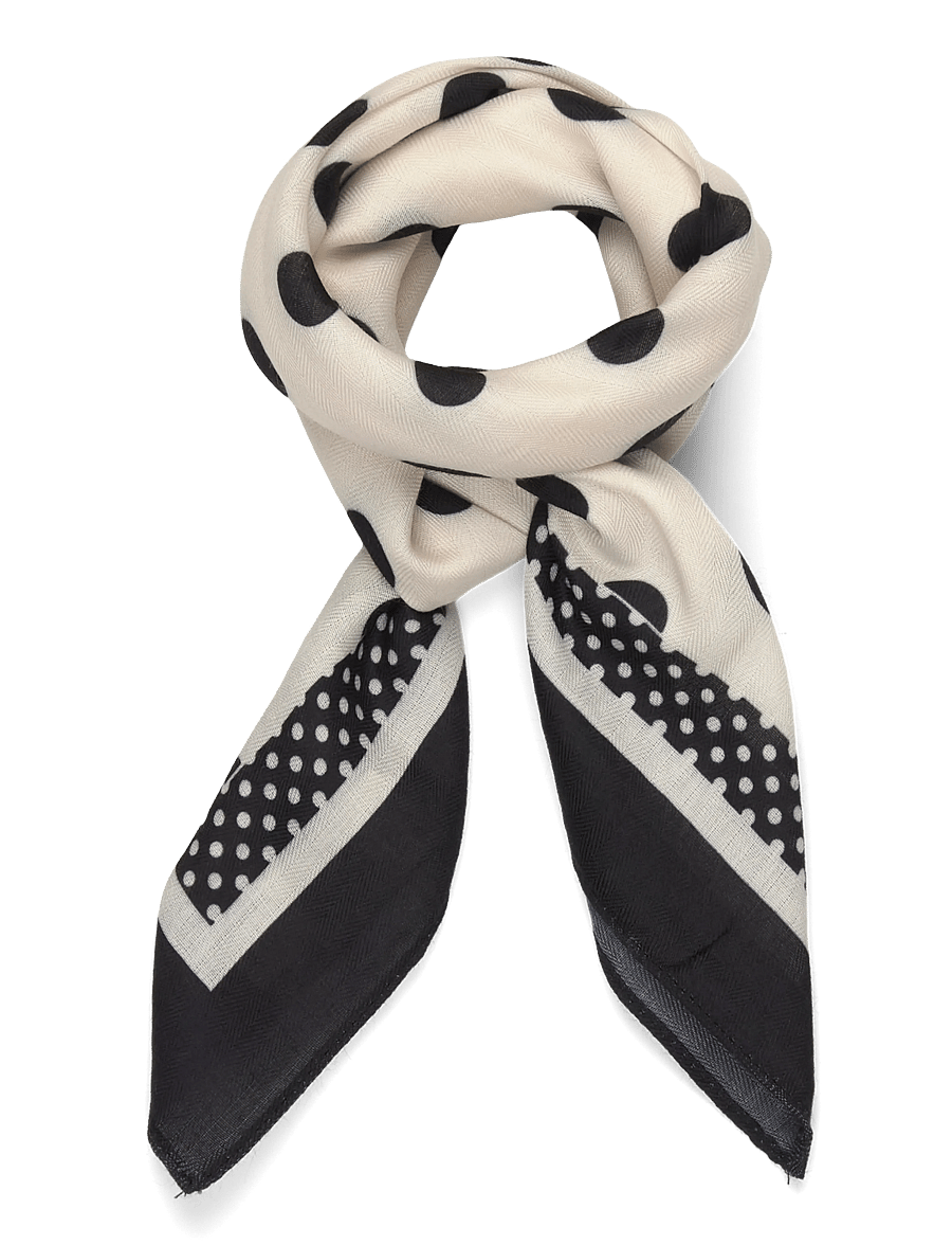 Kaffe - KAdaphne Scarf - alltags-style - chalk/black dot - 0