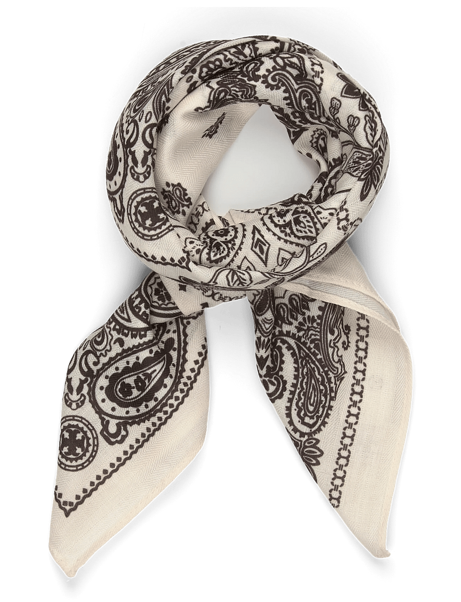 Kaffe - KAdaphne Scarf - tynde tørklæder - chalk/brown aop - 0