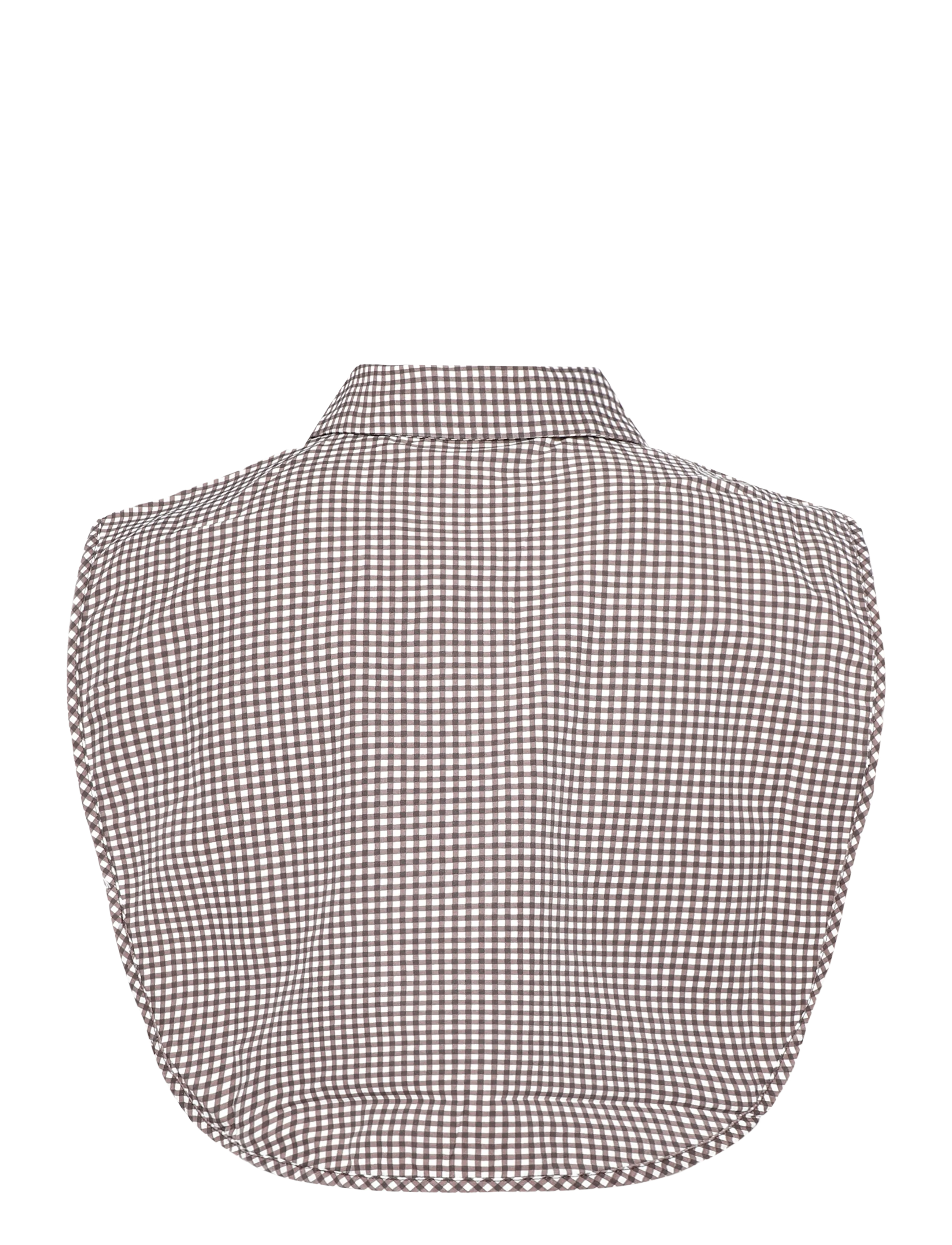Kaffe - KAbine Checked Collar - coffee bean/chalk checks - 1