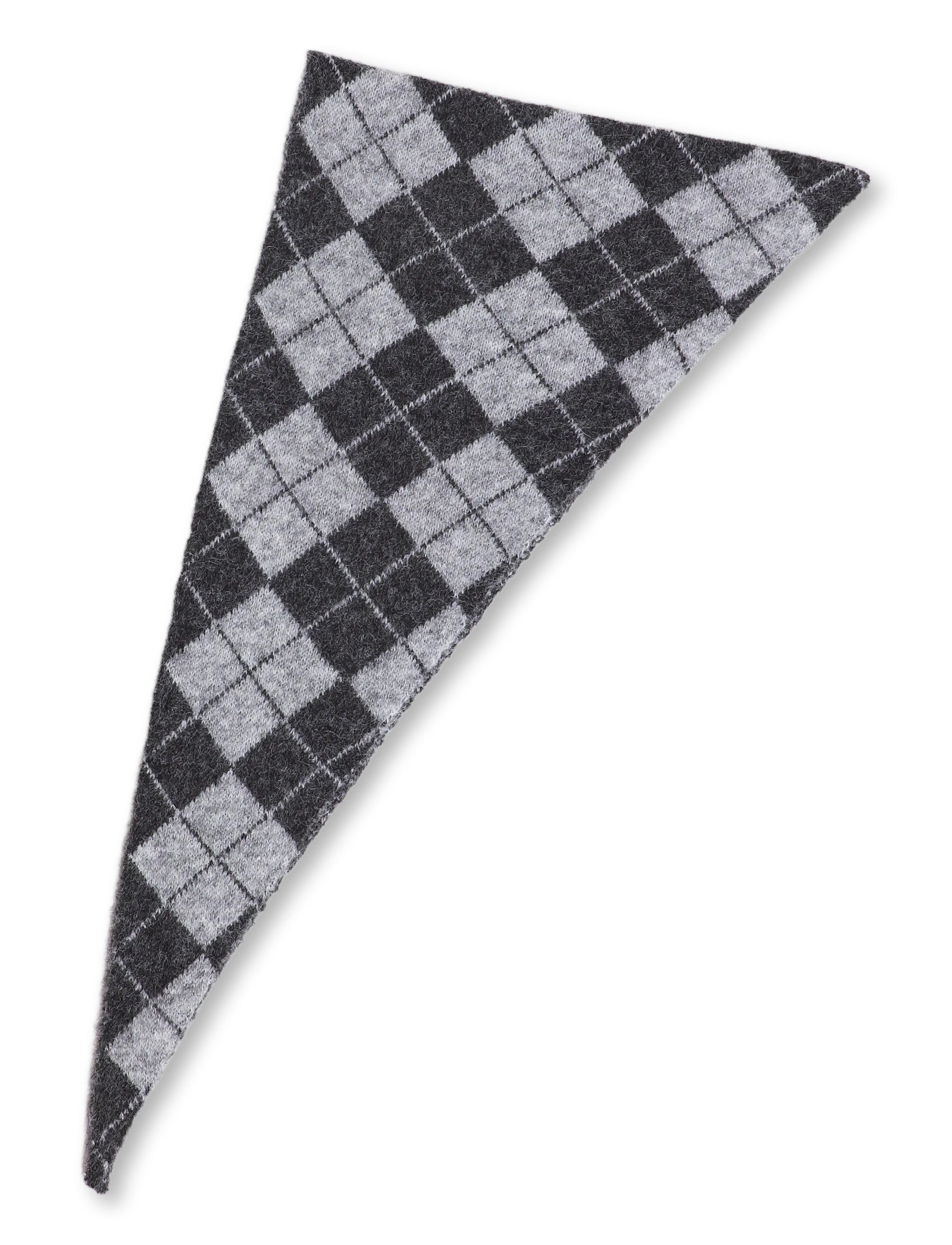 Kaffe - KAdahlia Argyle Scarf - halstørklæder - dark grey/grey argyle - 1