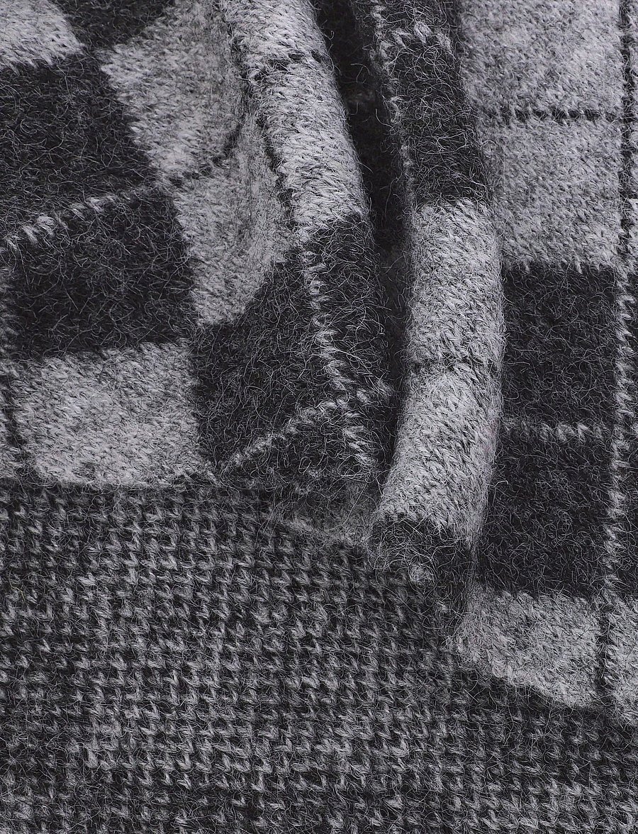 Kaffe - KAdahlia Argyle Scarf - halstørklæder - dark grey/grey argyle - 2