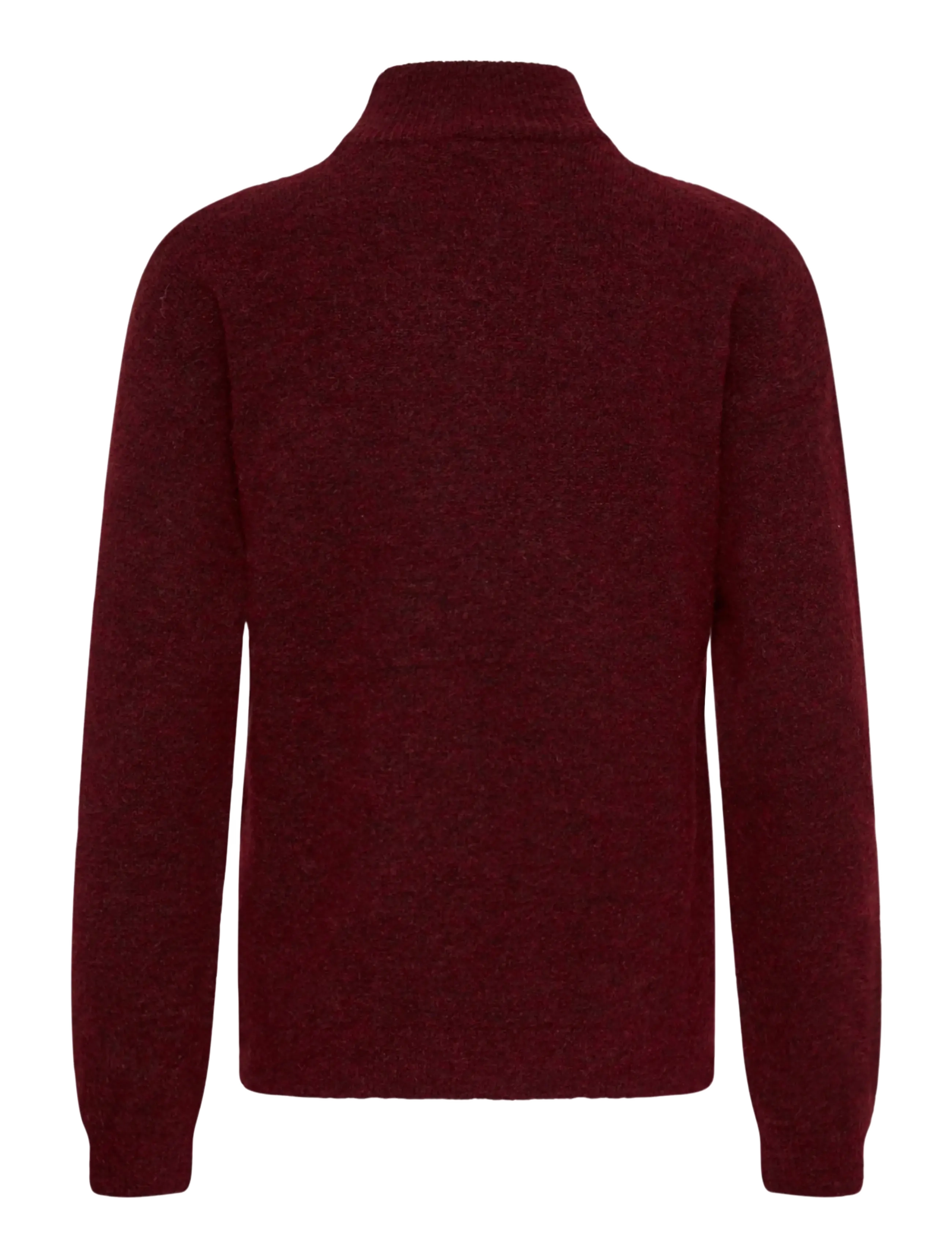Kaffe - KAkailey Knit pullover - stickade tröjor - windsor wine with pink flower - 1