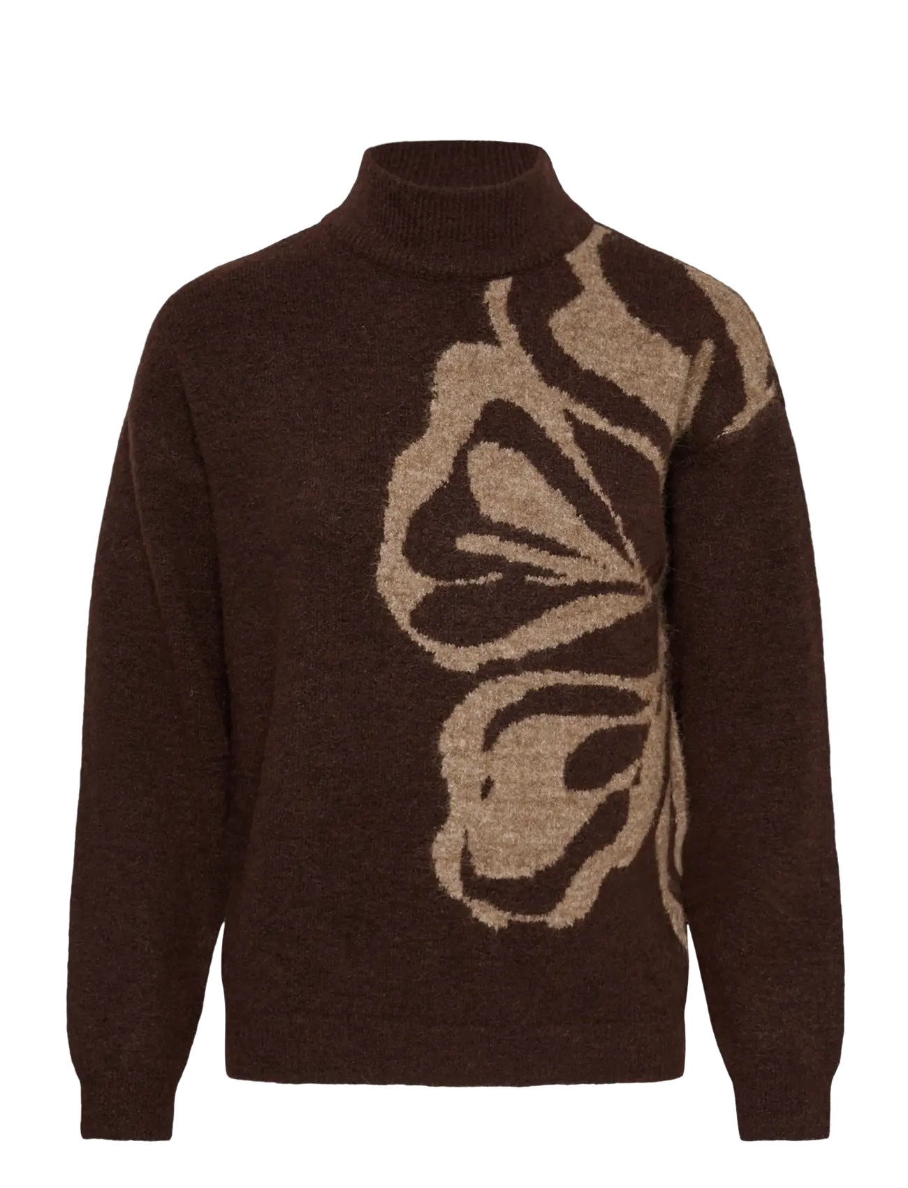COFFEE BEAN WITH BEIGE FLOWER