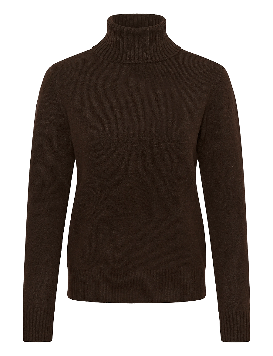 Kaffe - KAiris knit Pullover - rollkragenpullover - coffee bean - 0