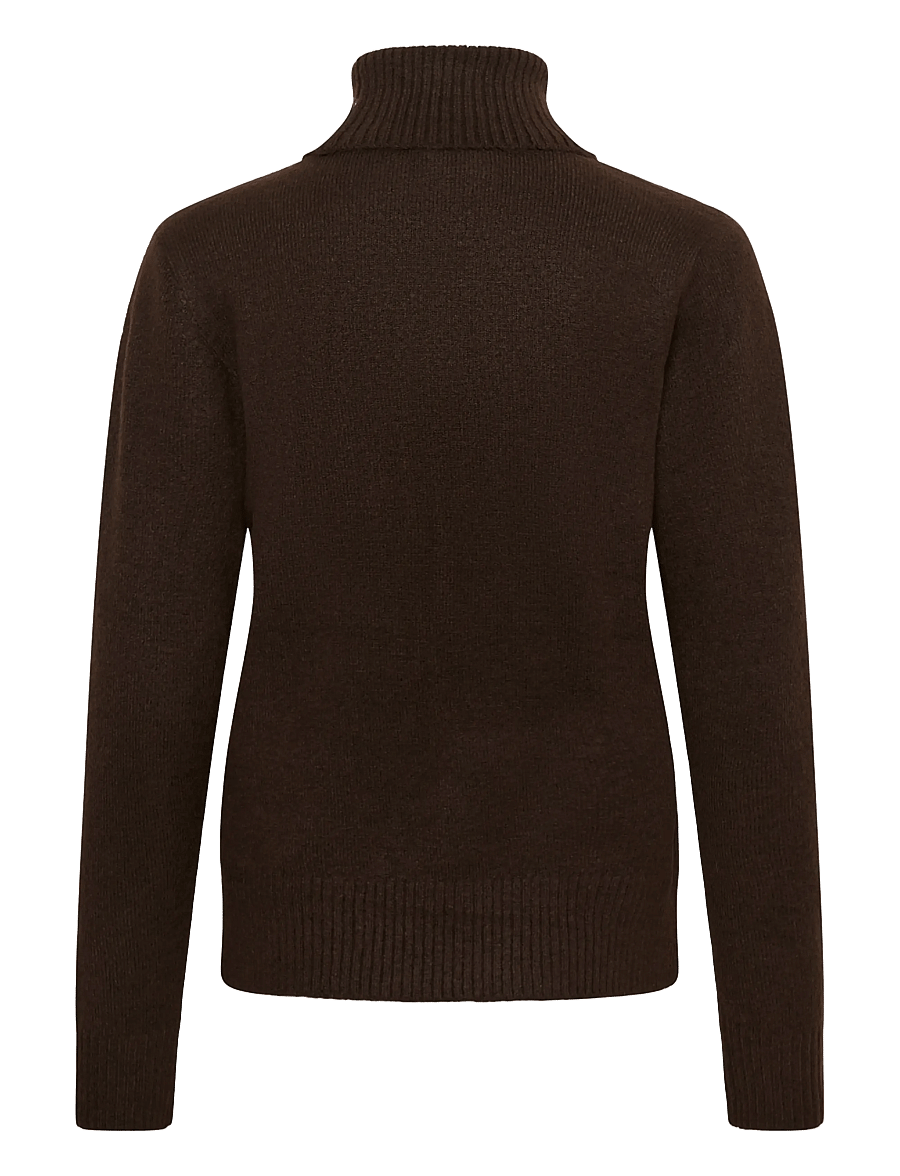 Kaffe - KAiris knit Pullover - rollkragenpullover - coffee bean - 1