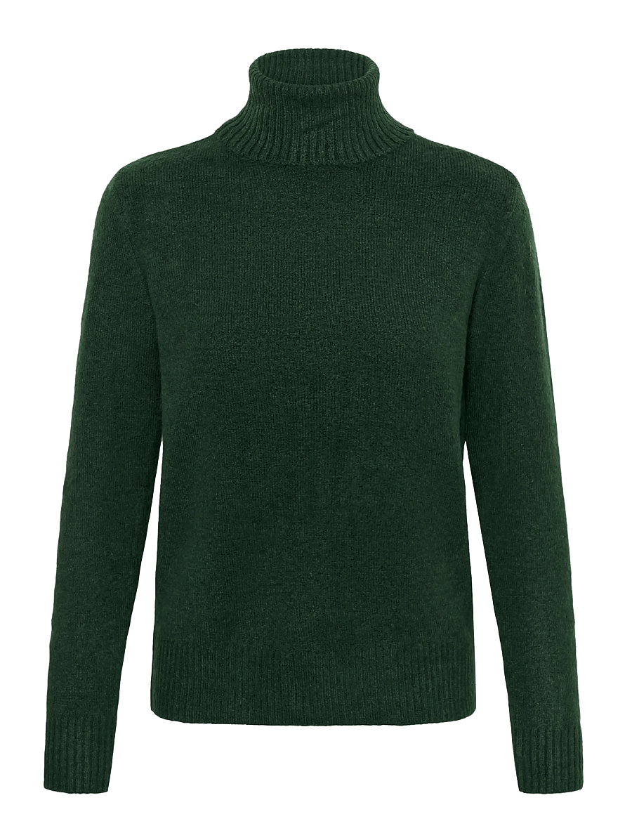 Kaffe - KAiris knit Pullover - rollkragenpullover - sycamore melange - 0