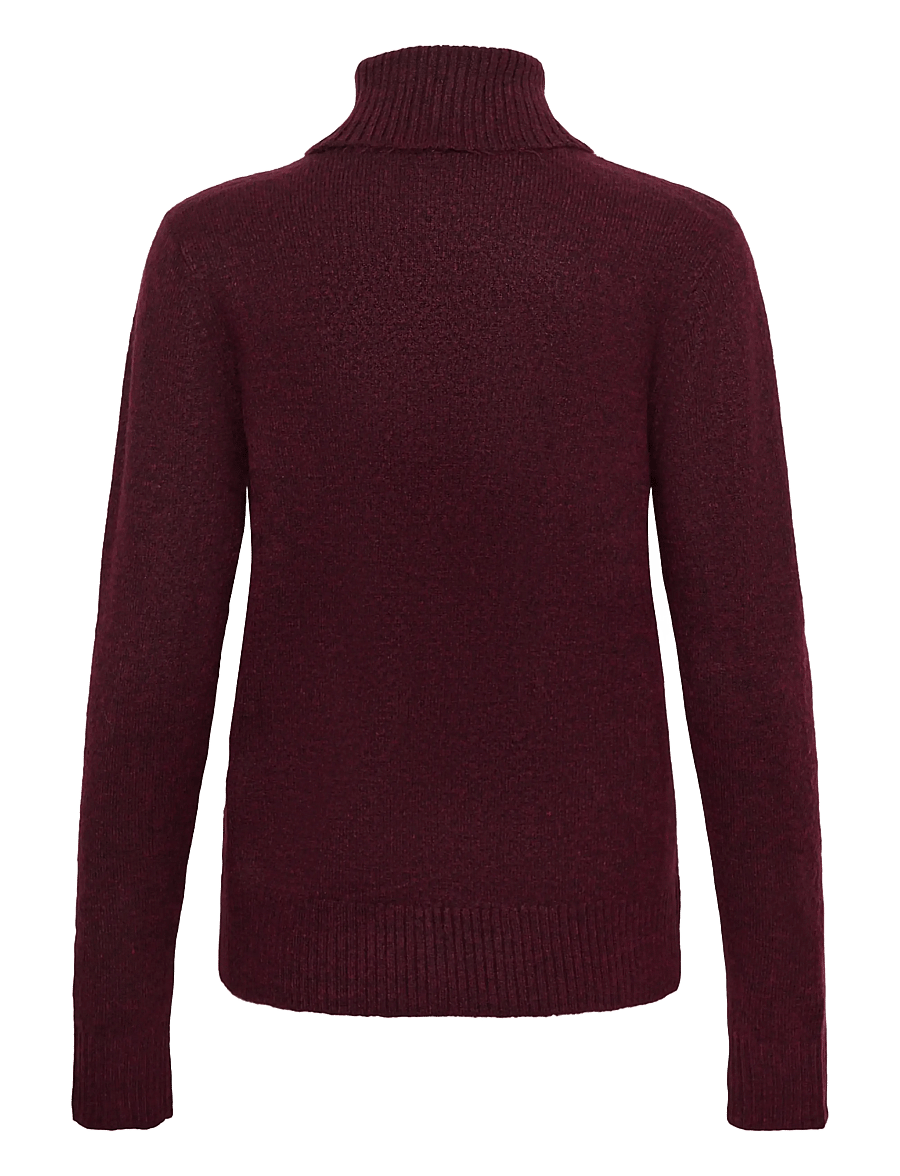 Kaffe - KAiris knit Pullover - rollkragenpullover - winetasting melange - 1