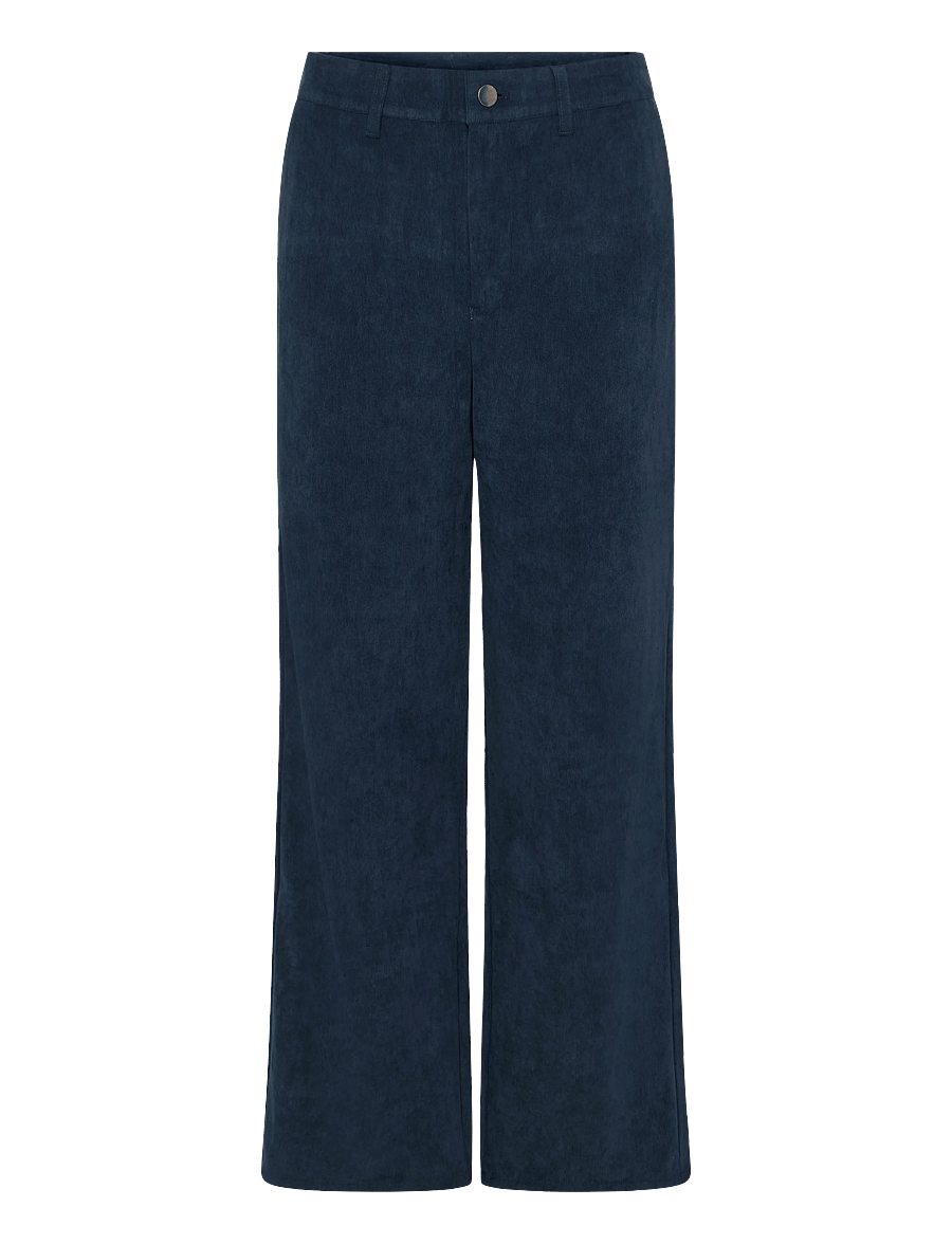 Kaffe - KAsvaja Corduroy Pants - fløjlsbukser - midnight marine cc - 0