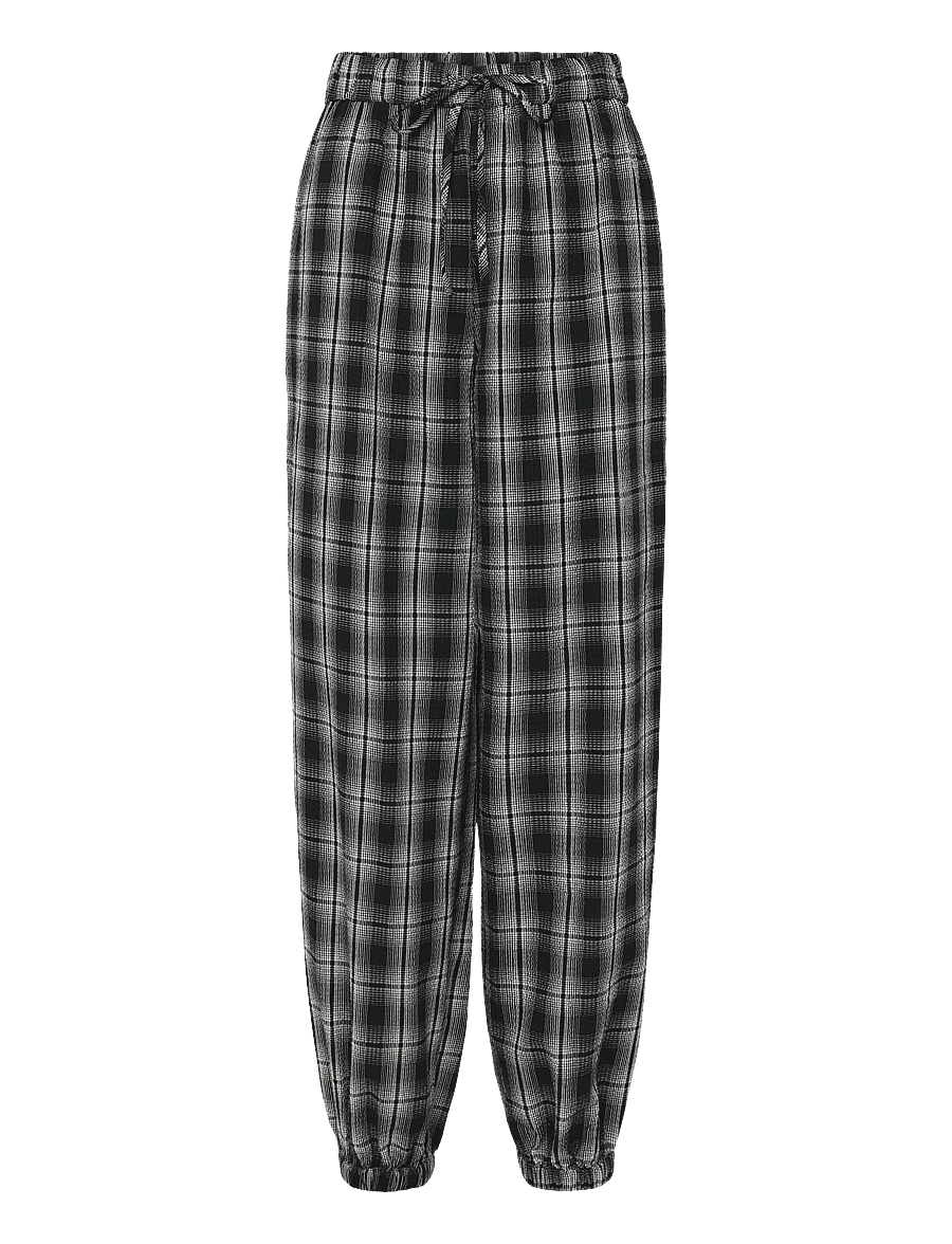 Kaffe - KAulla Pants - hverdags stil - black & white check - 0