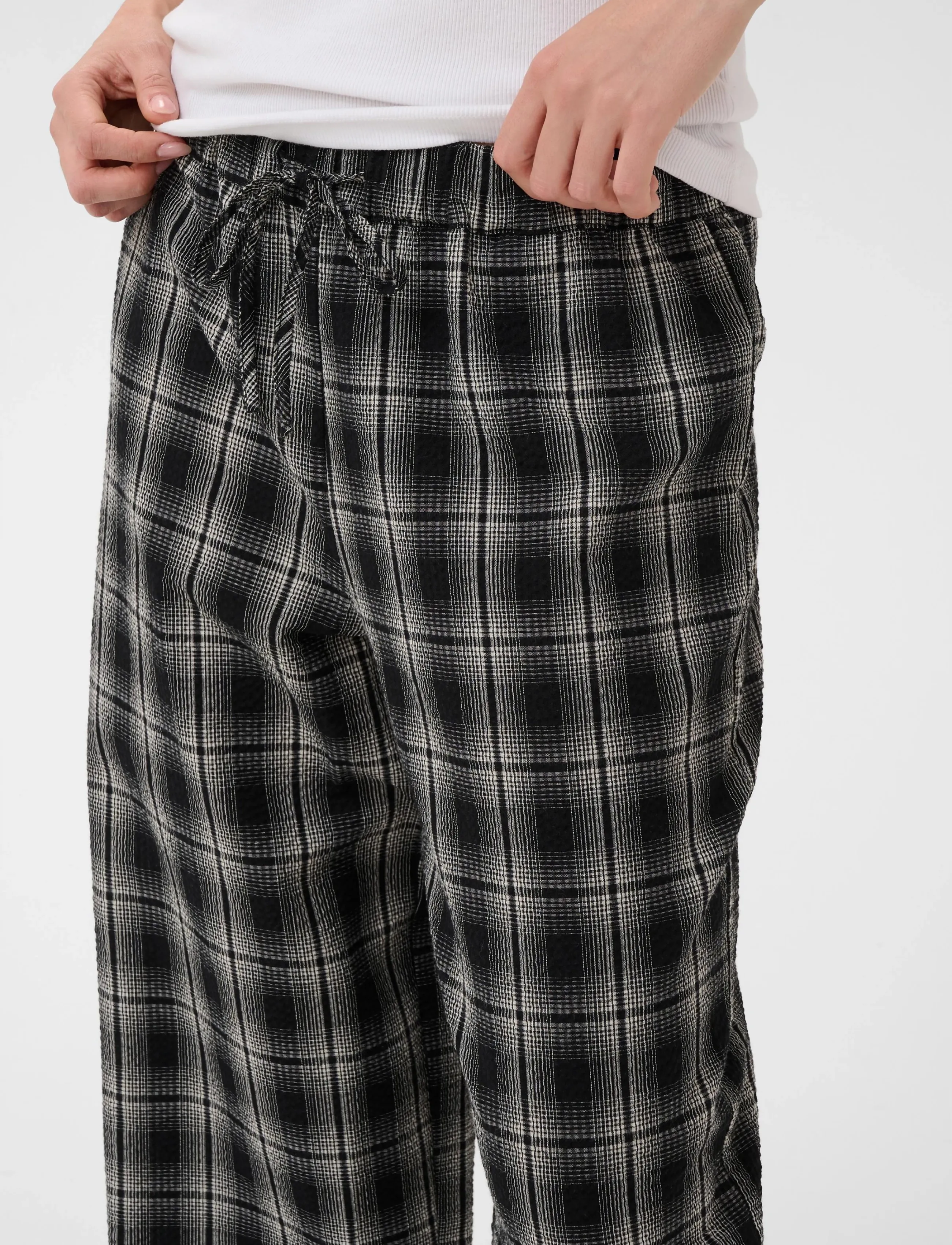 Kaffe - KAulla Pants - black & white check - 5