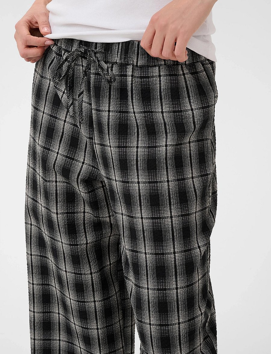 Kaffe - KAulla Pants - hverdags stil - black & white check - 5