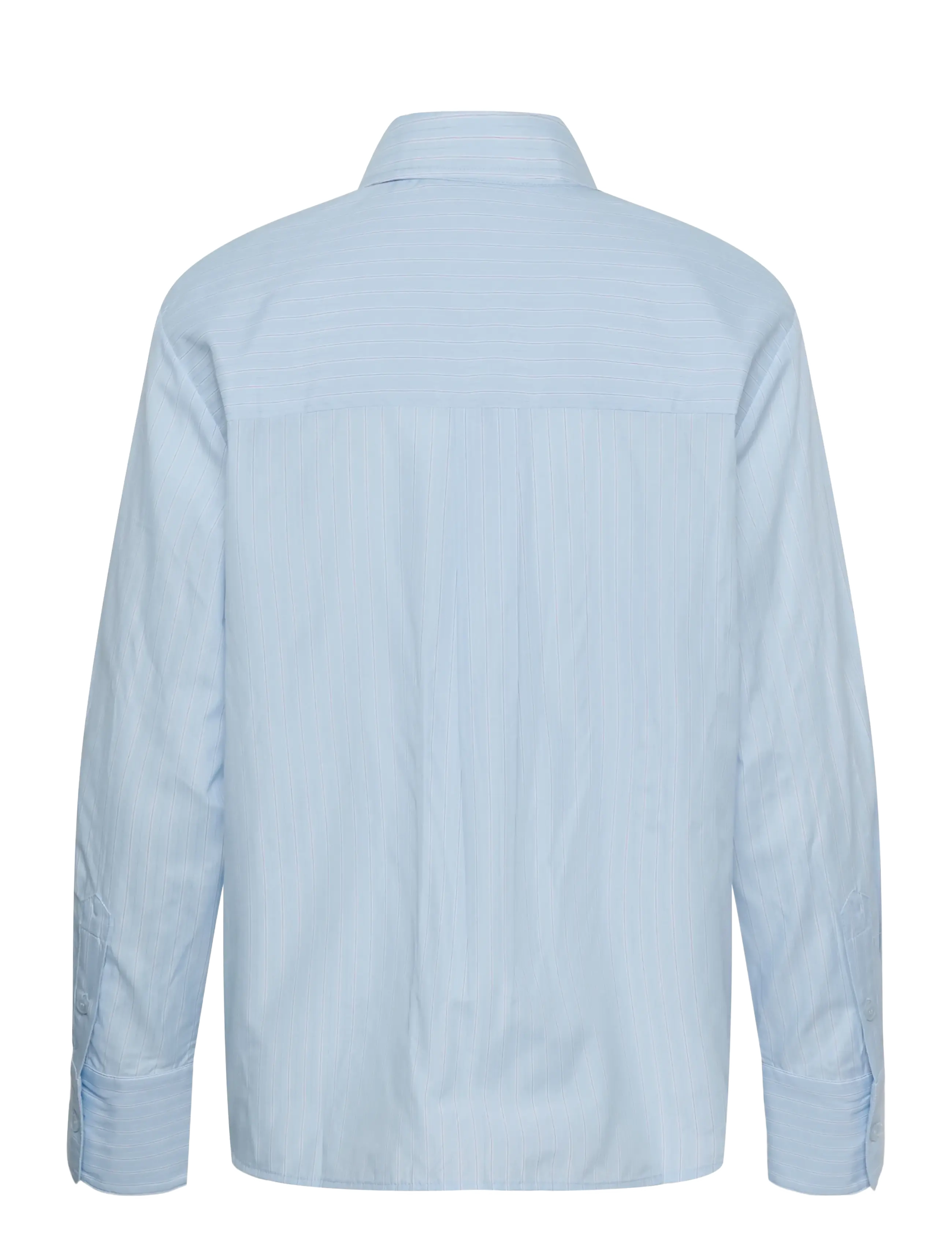 Kaffe - KAliana Shirt - långärmade skjortor - light blue stripe - 1