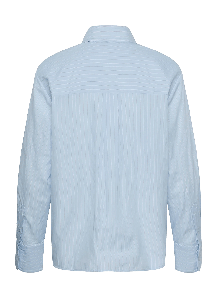 Kaffe - KAliana Shirt - pikkade varrukatega särgid - light blue stripe - 1