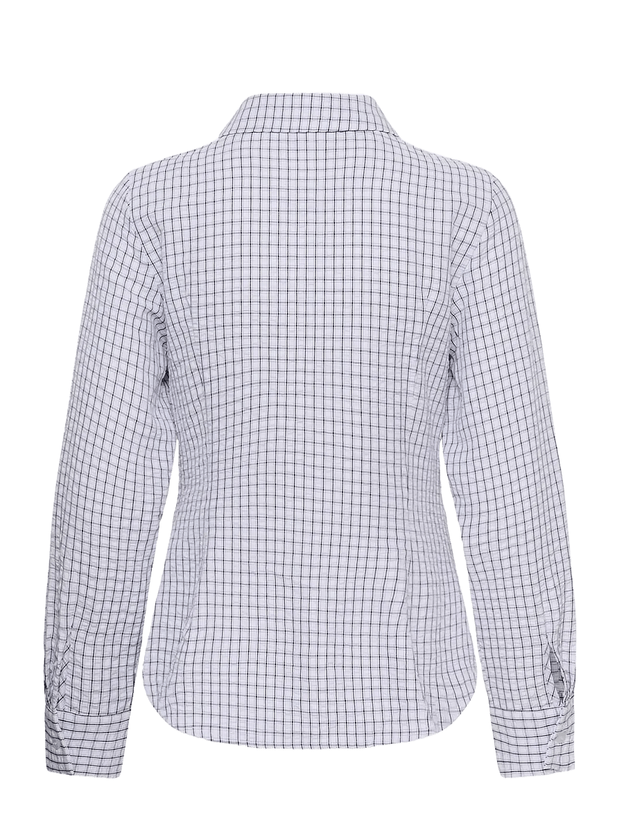 Kaffe - KAiris Shirt - pikkade varrukatega särgid - light blue check - 1