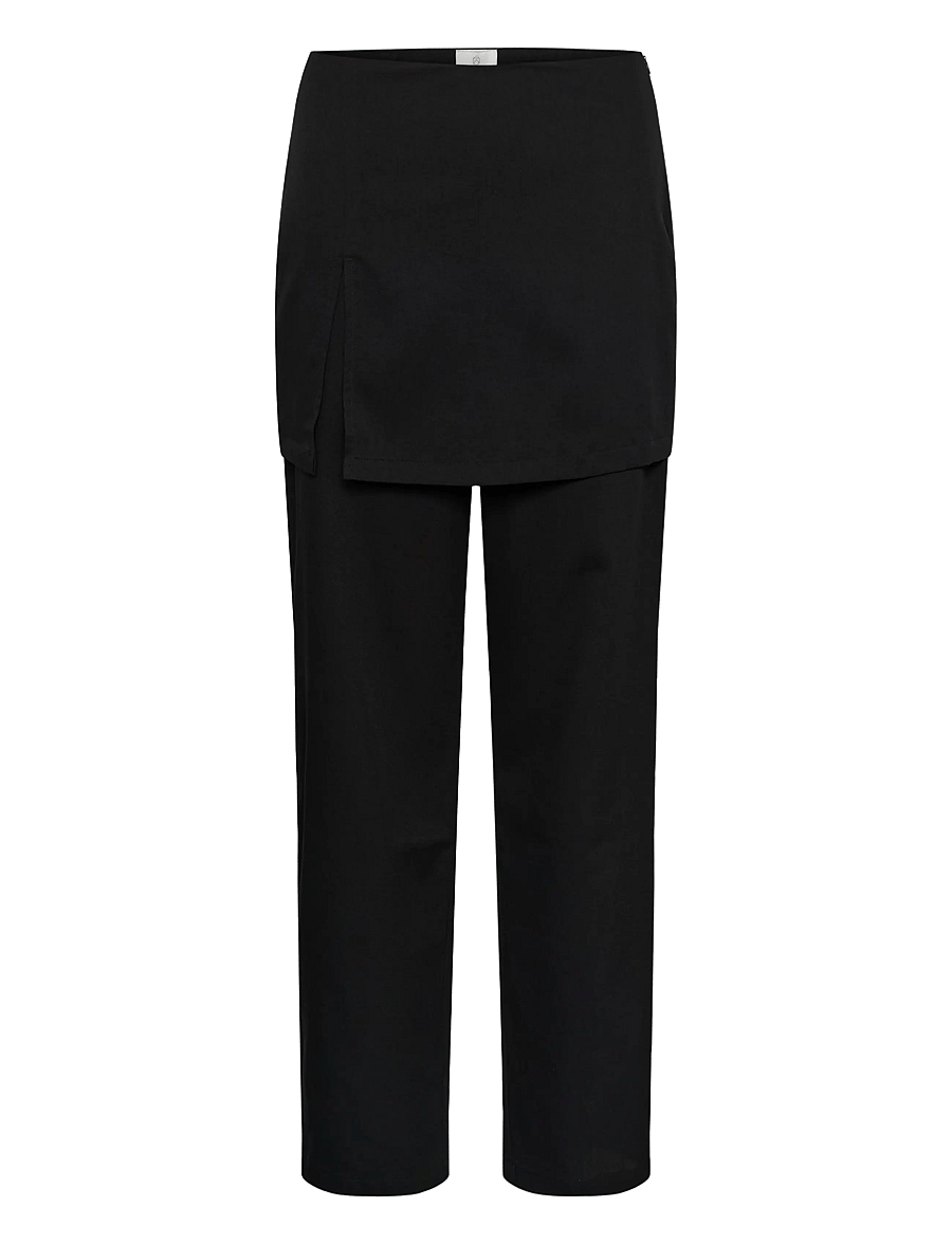 Kaffe - KAjulie Skirt Pants - raka byxor - black deep cc. - 0