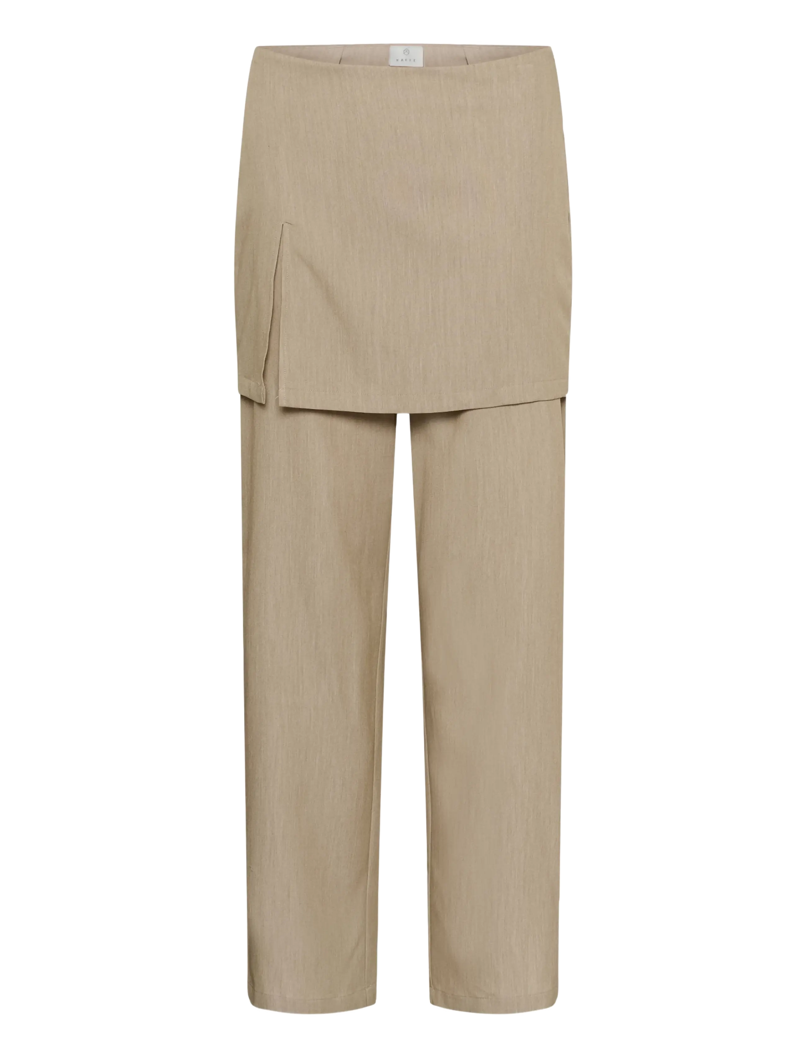 Kaffe KAjulie Skirt Pants - Trousers - CHINCHILLA MELANGE CC / beige