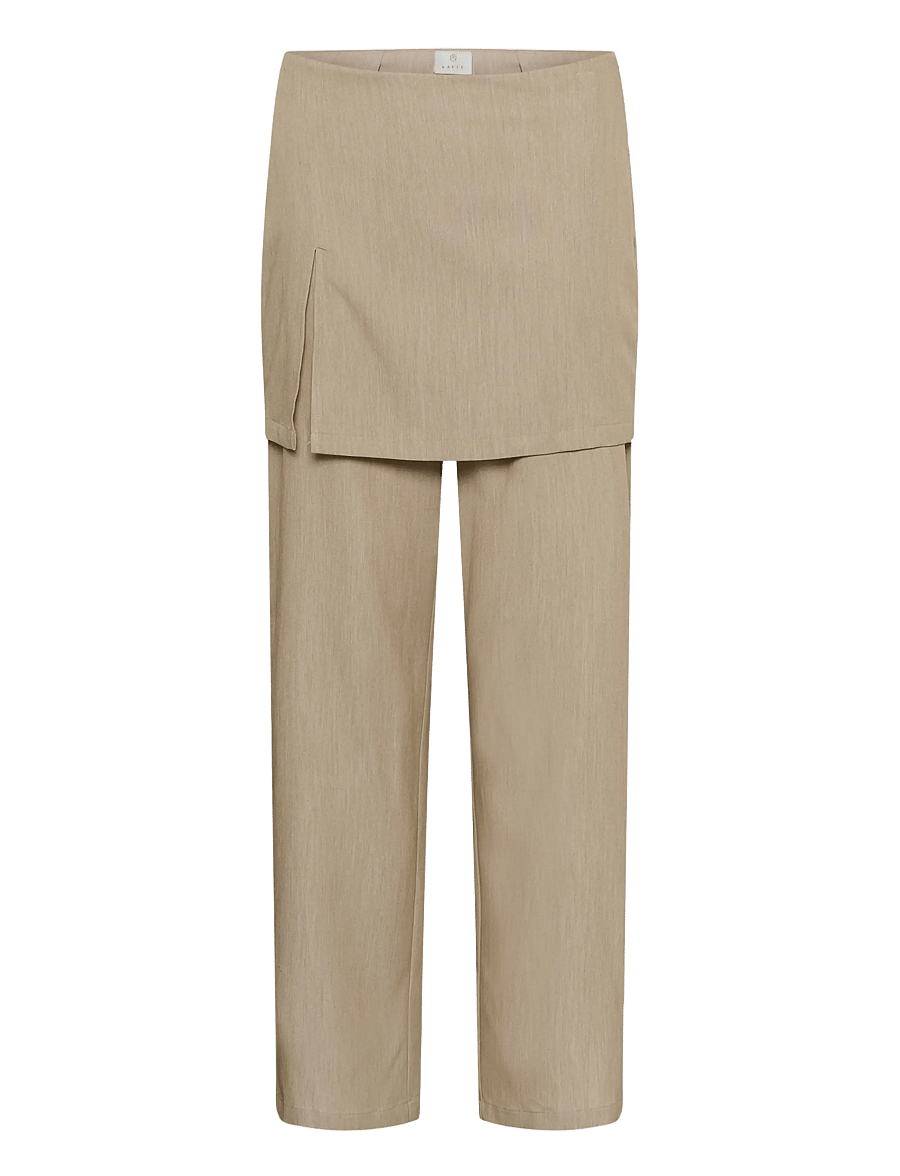 Kaffe - KAjulie Skirt Pants - sirge säärega püksid - chinchilla melange cc - 0