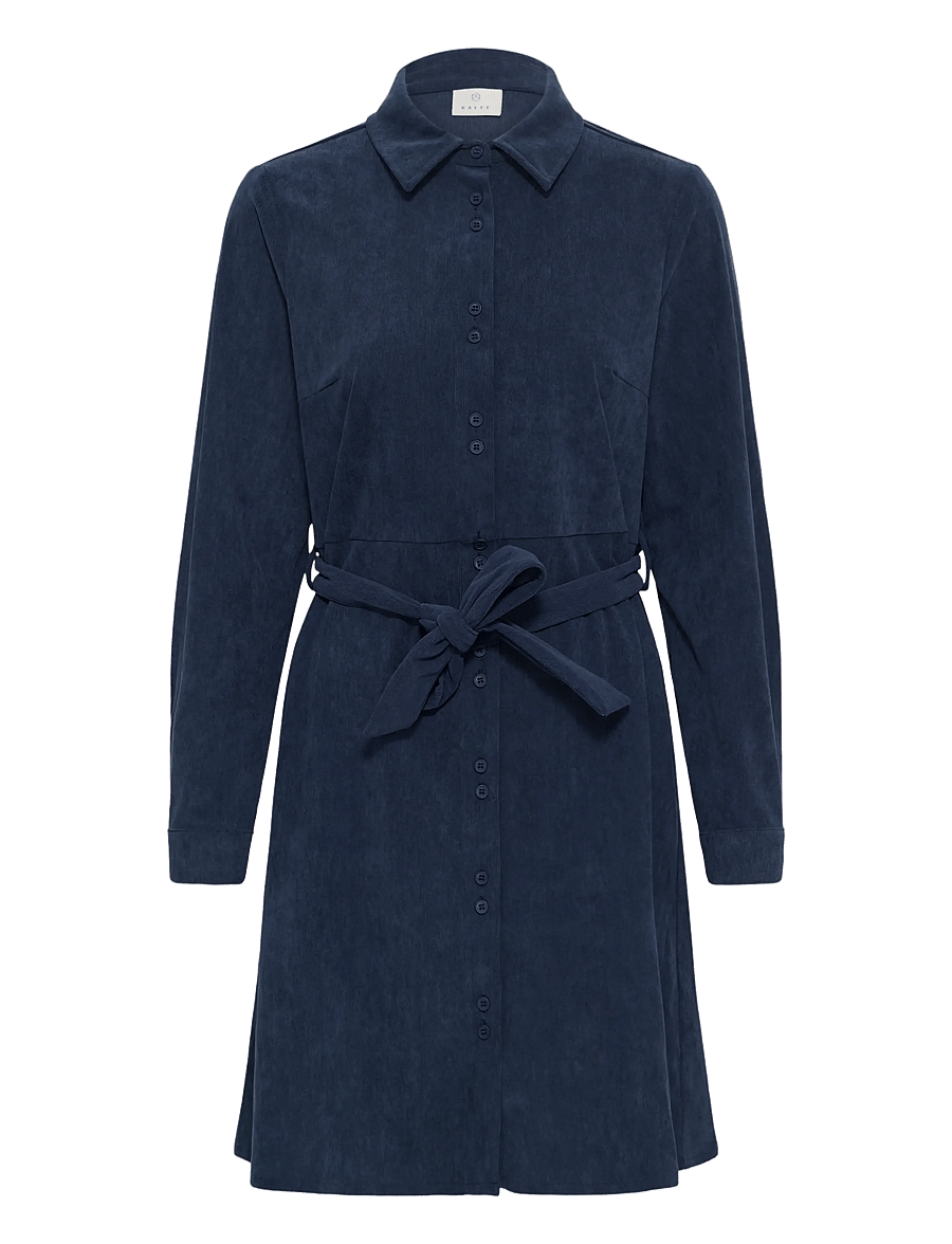 Kaffe - KAsvaja Corduroy Dress - hemdkleider - midnight marine cc - 0
