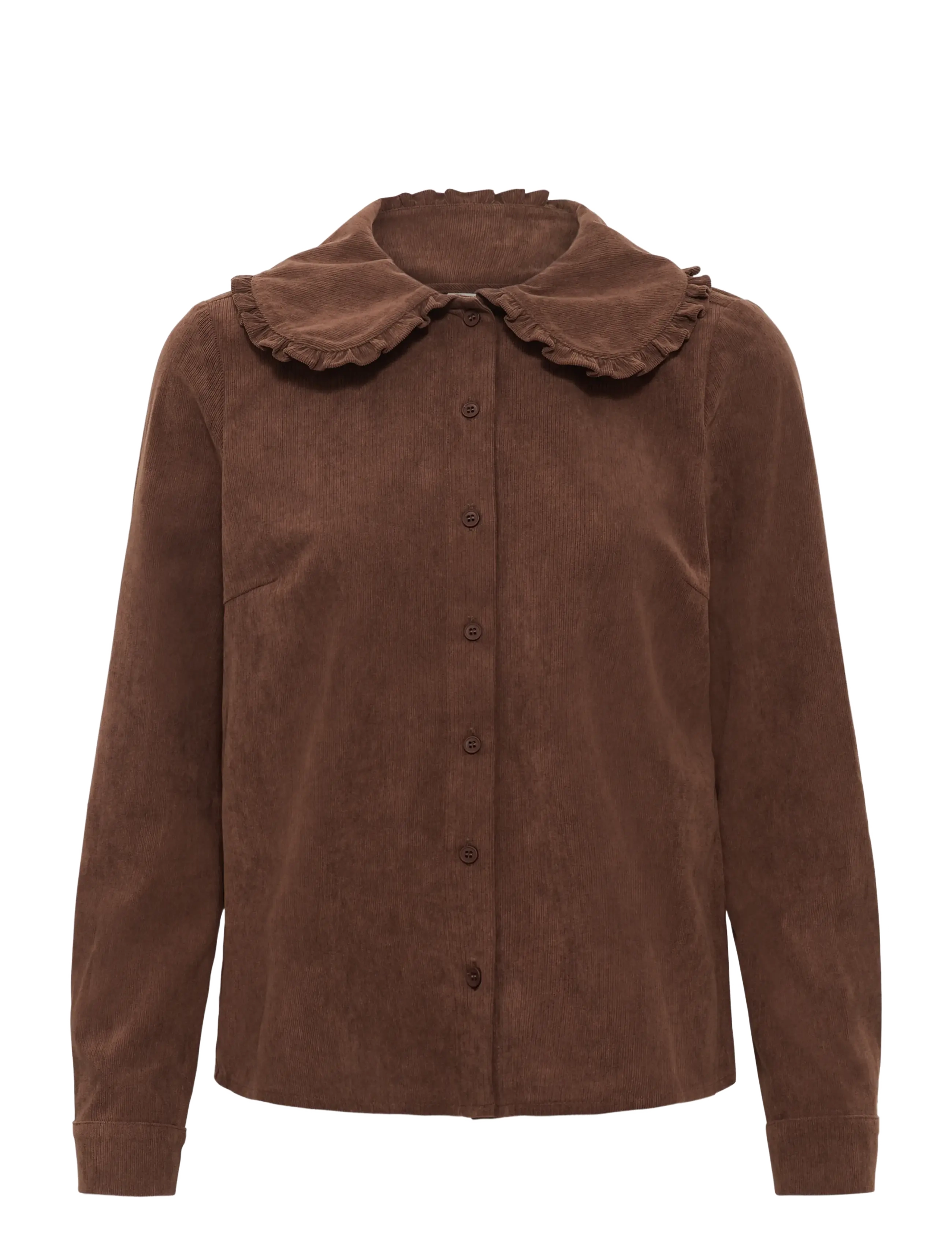 Kaffe KAsvaja Corduroy Shirt - Kaffe - PINECONE CC / brown