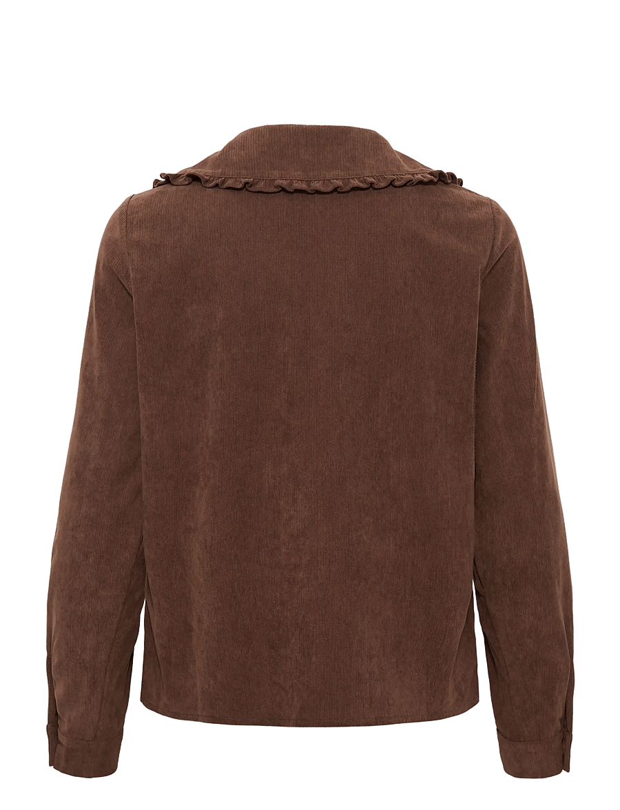 Kaffe - KAsvaja Corduroy Shirt - langärmlige hemden - pinecone cc - 1