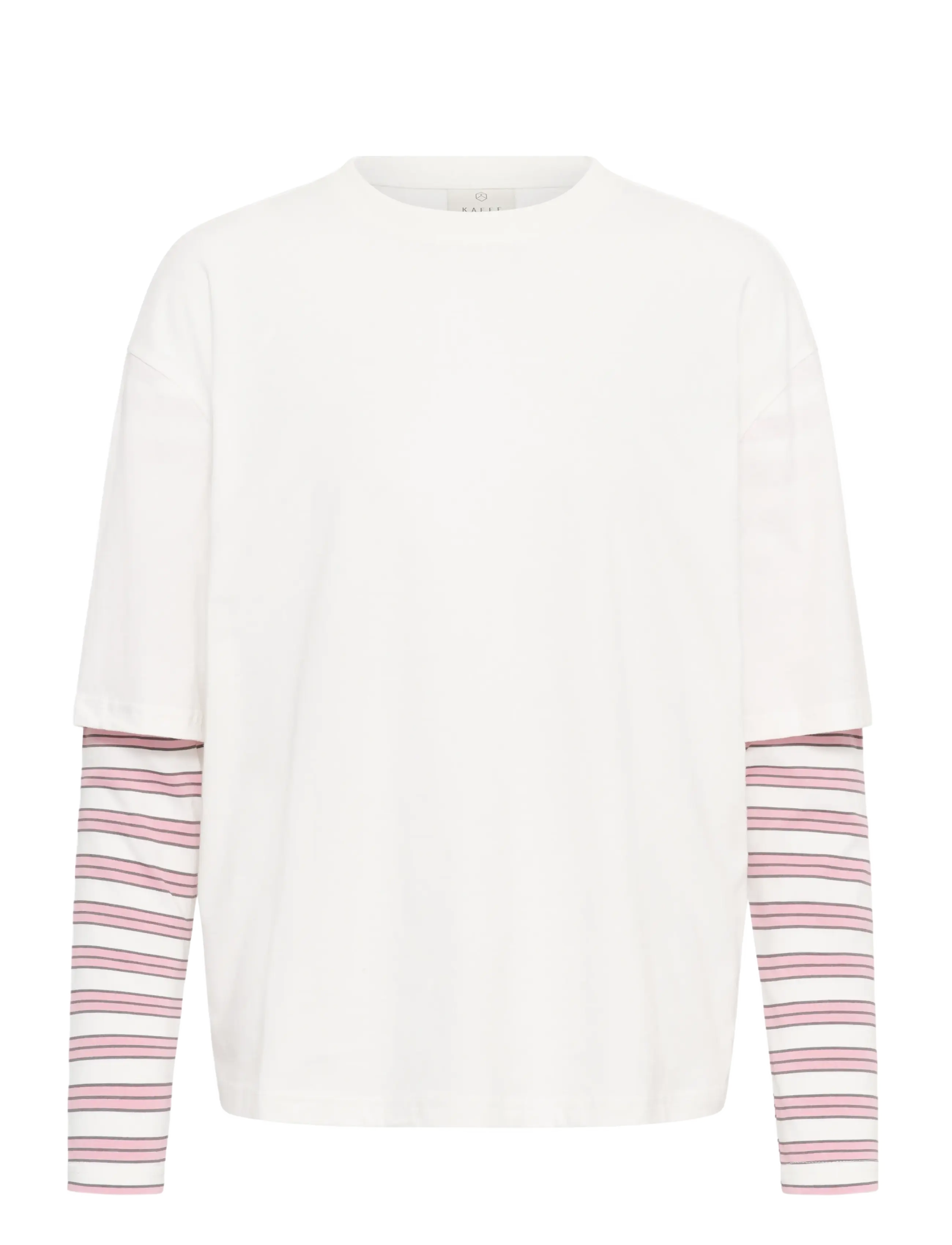 Kaffe Kaloren T-Shirt, L, Pink, T-Shirts & Toppe > Langærmede, Dame