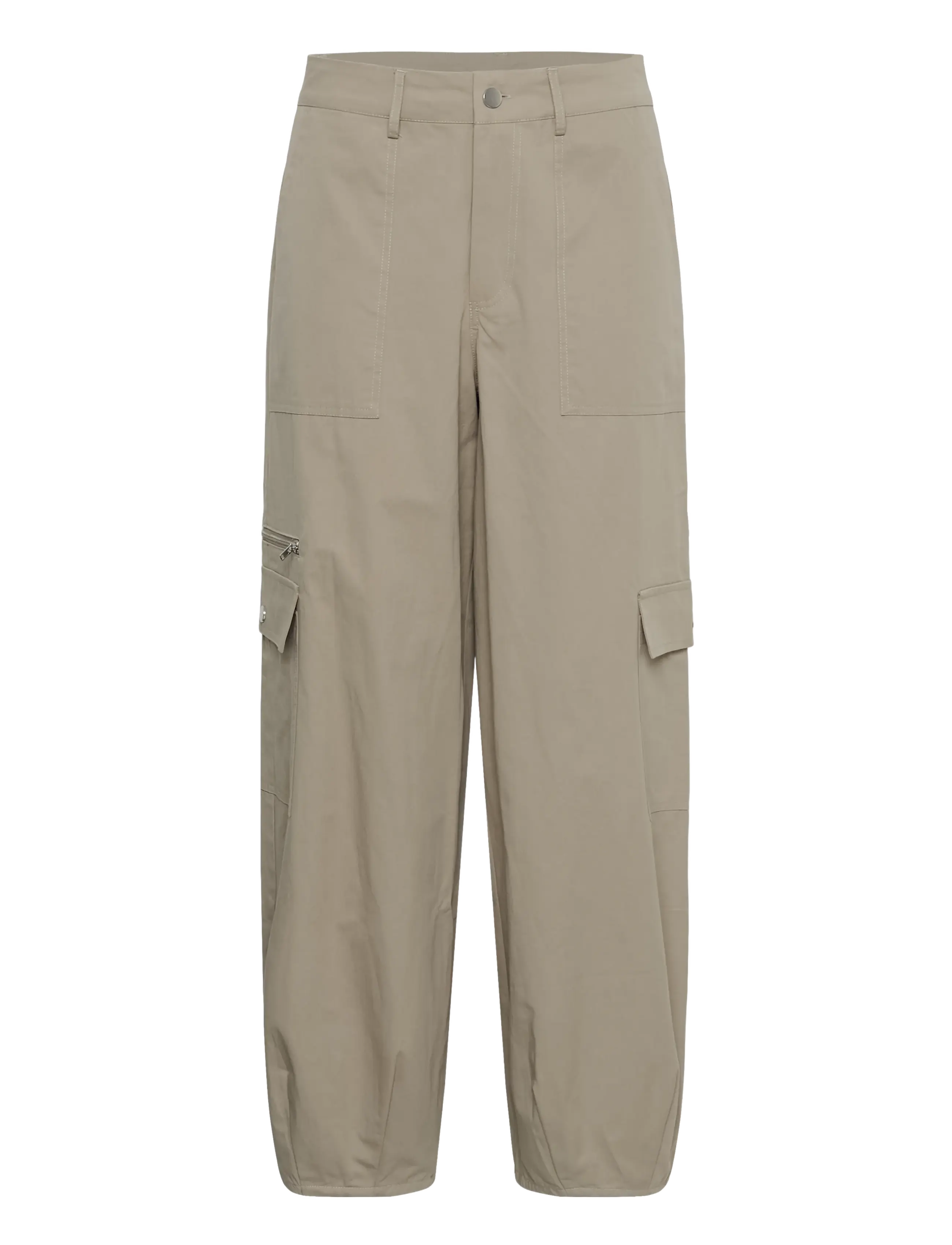 Kaffe Kamae Cargo Pants, Kvinder, Cargo Bukser, Beige, Str: 34