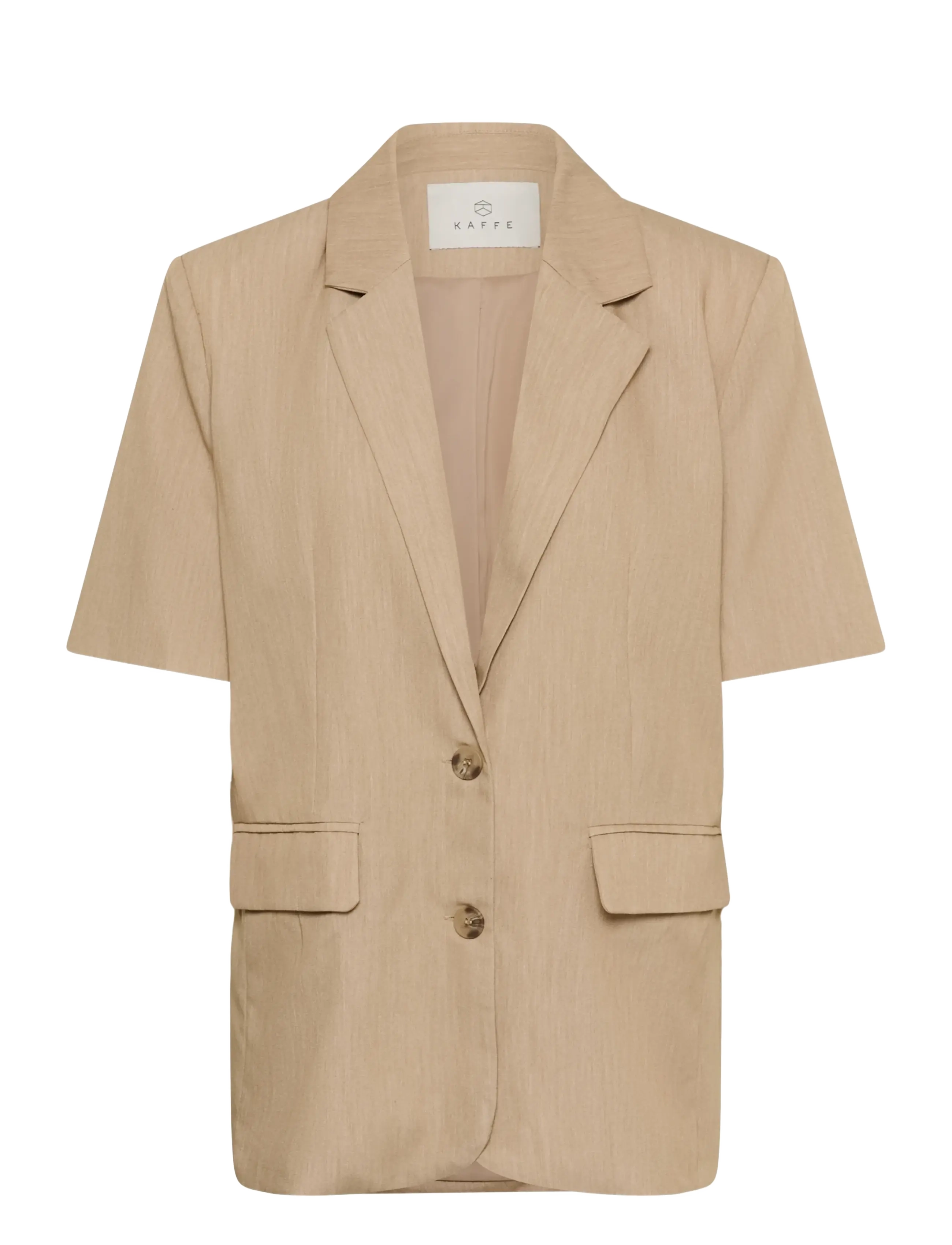 Kaffe Kajulie Blazer, 34, Beige, Blazere > Enkeltradede Blazere, Dame