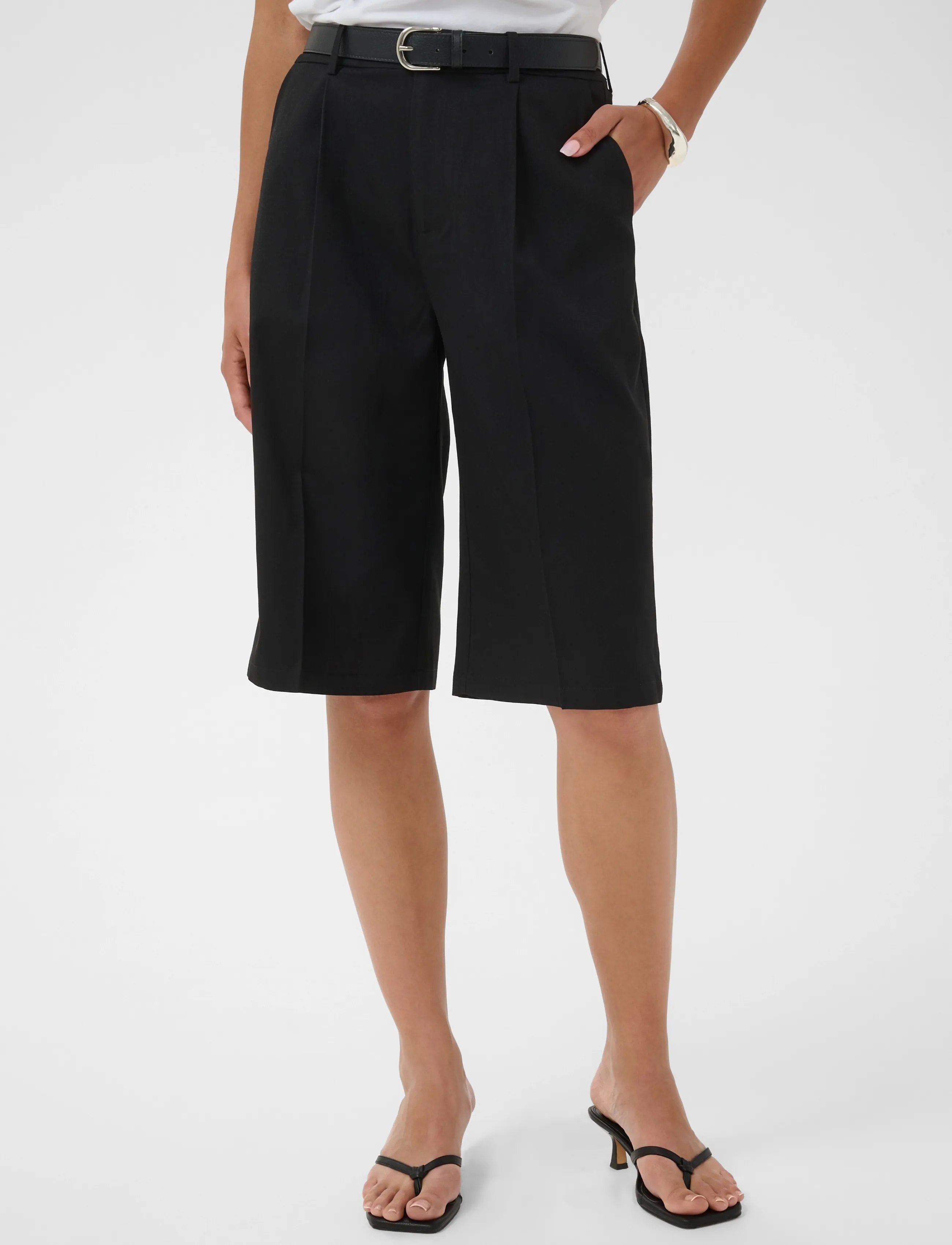 Kaffe - KAjulie Long Shorts - bermudashorts - black deep cc. - 2