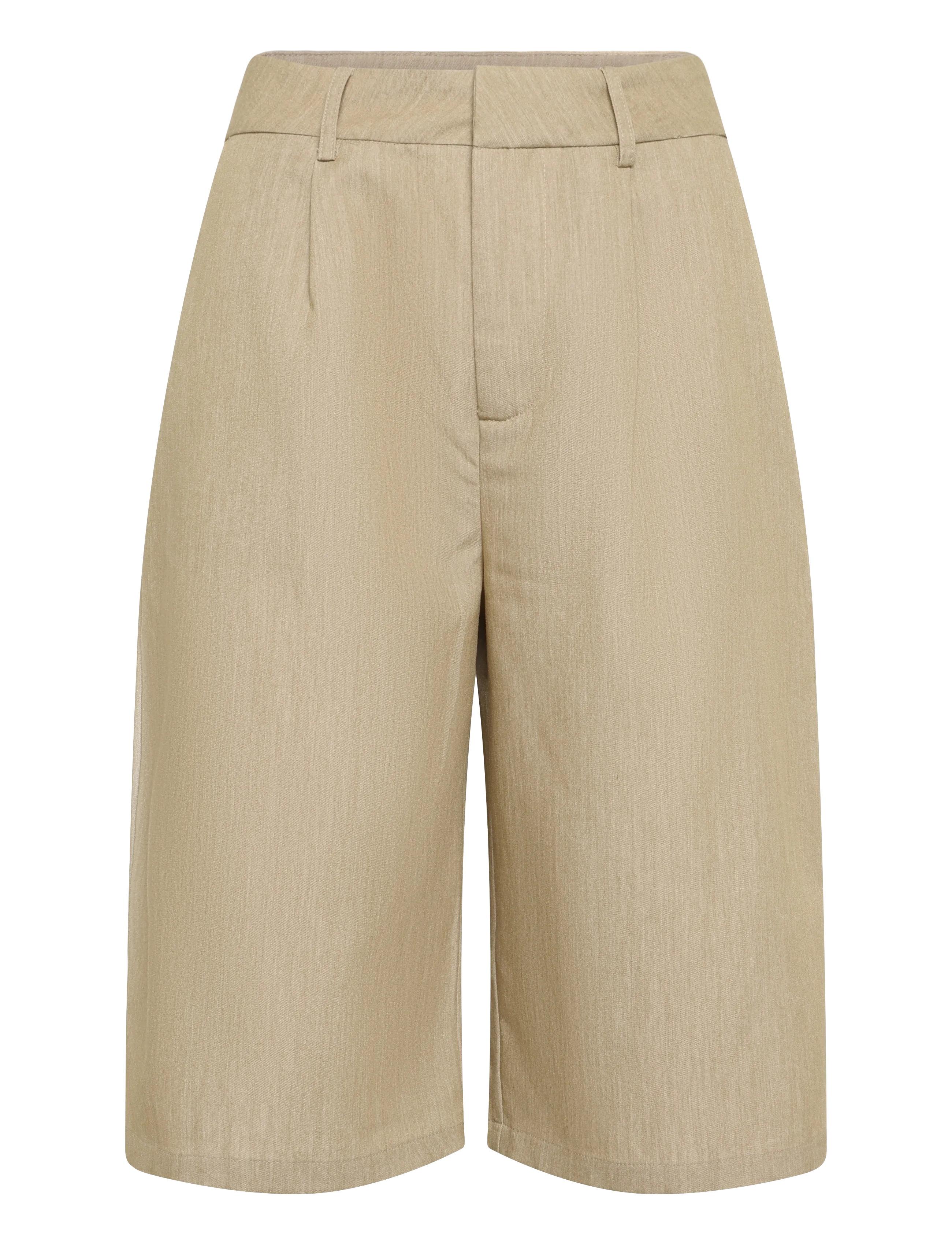 Kaffe KAjulie Long Shorts - Shorts - CHINCHILLA MELANGE CC / beige