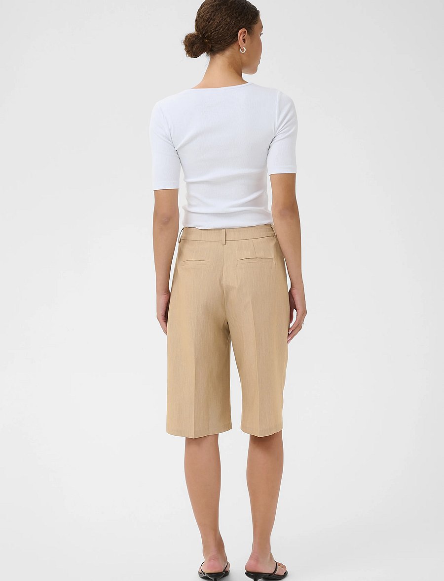 Kaffe - KAjulie Long Shorts - bermudas - chinchilla melange cc - 4
