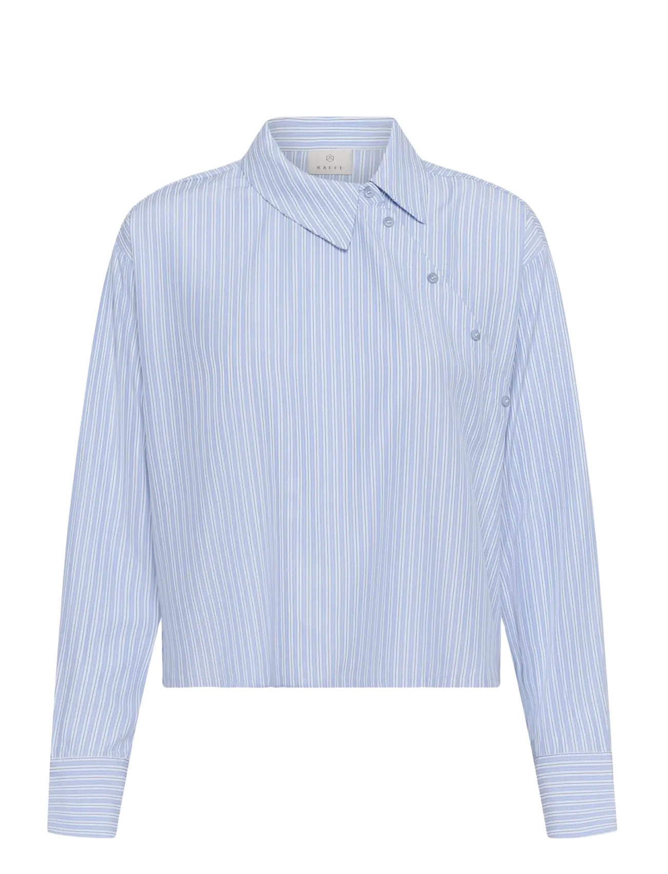 Kaffe KArosalie Shirt - Hemden - CASHMERE BLUE/WHITE STRIPE / blue