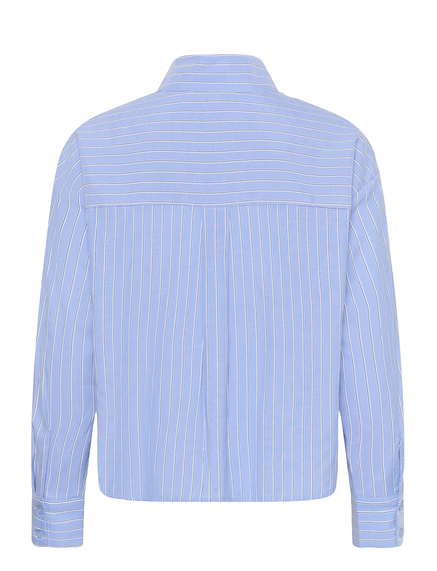 Kaffe - KAamabel Funnel Neck Shirt - blue/white/navy stripes - 1