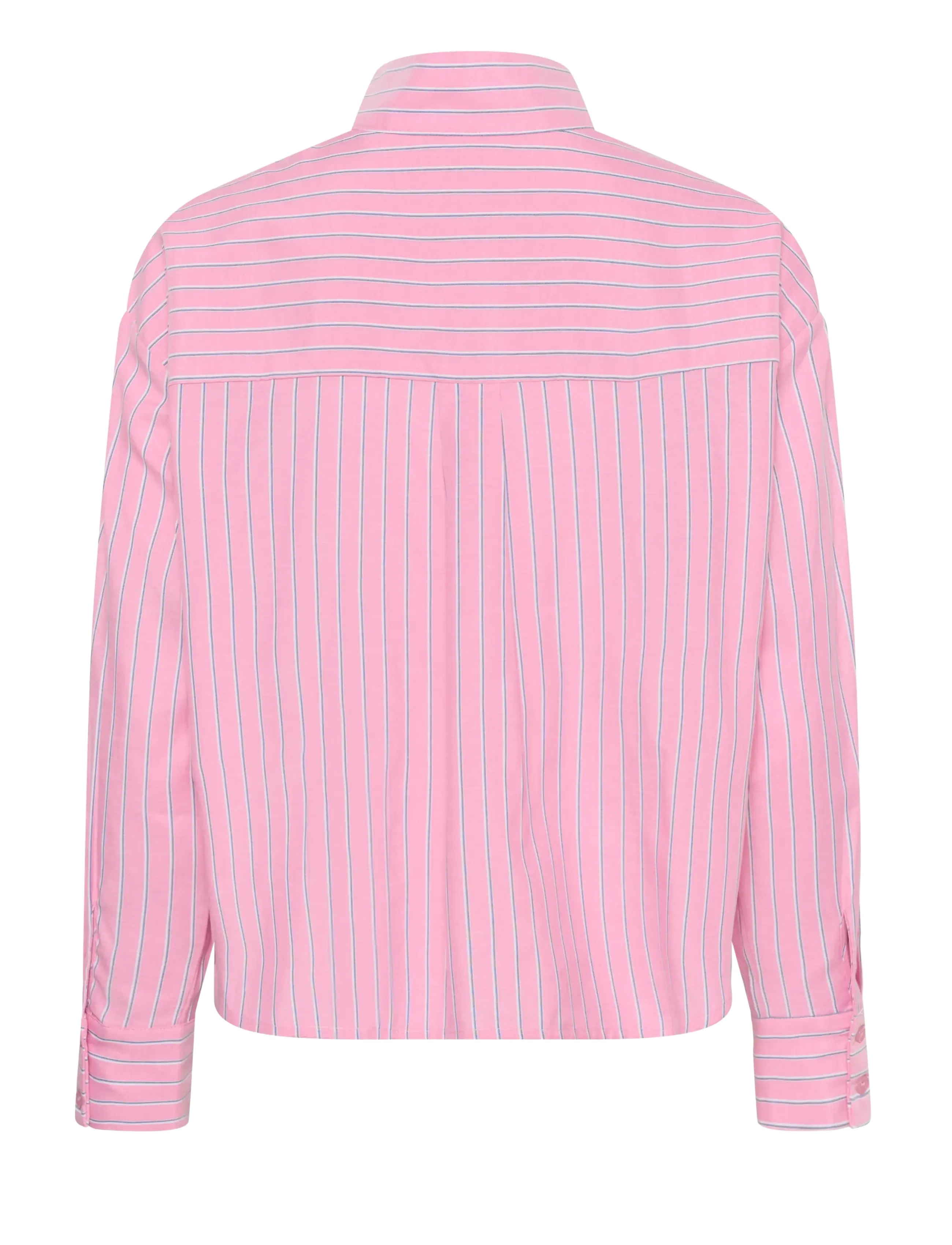 Kaffe - KAamabel Funnel Neck Shirt - pink/white/navy stripes - 1