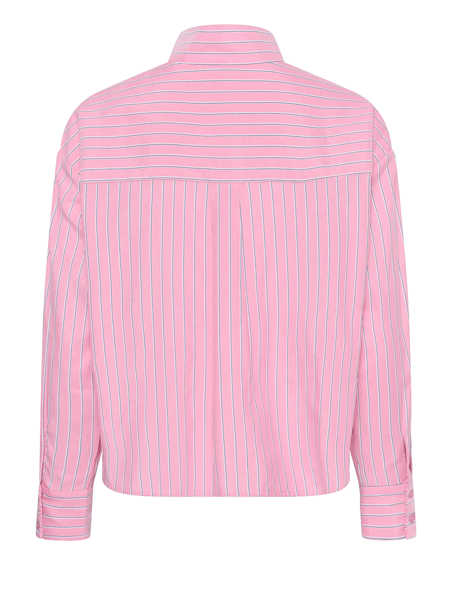 Kaffe - KAamabel Funnel Neck Shirt - pink/white/navy stripes - 1