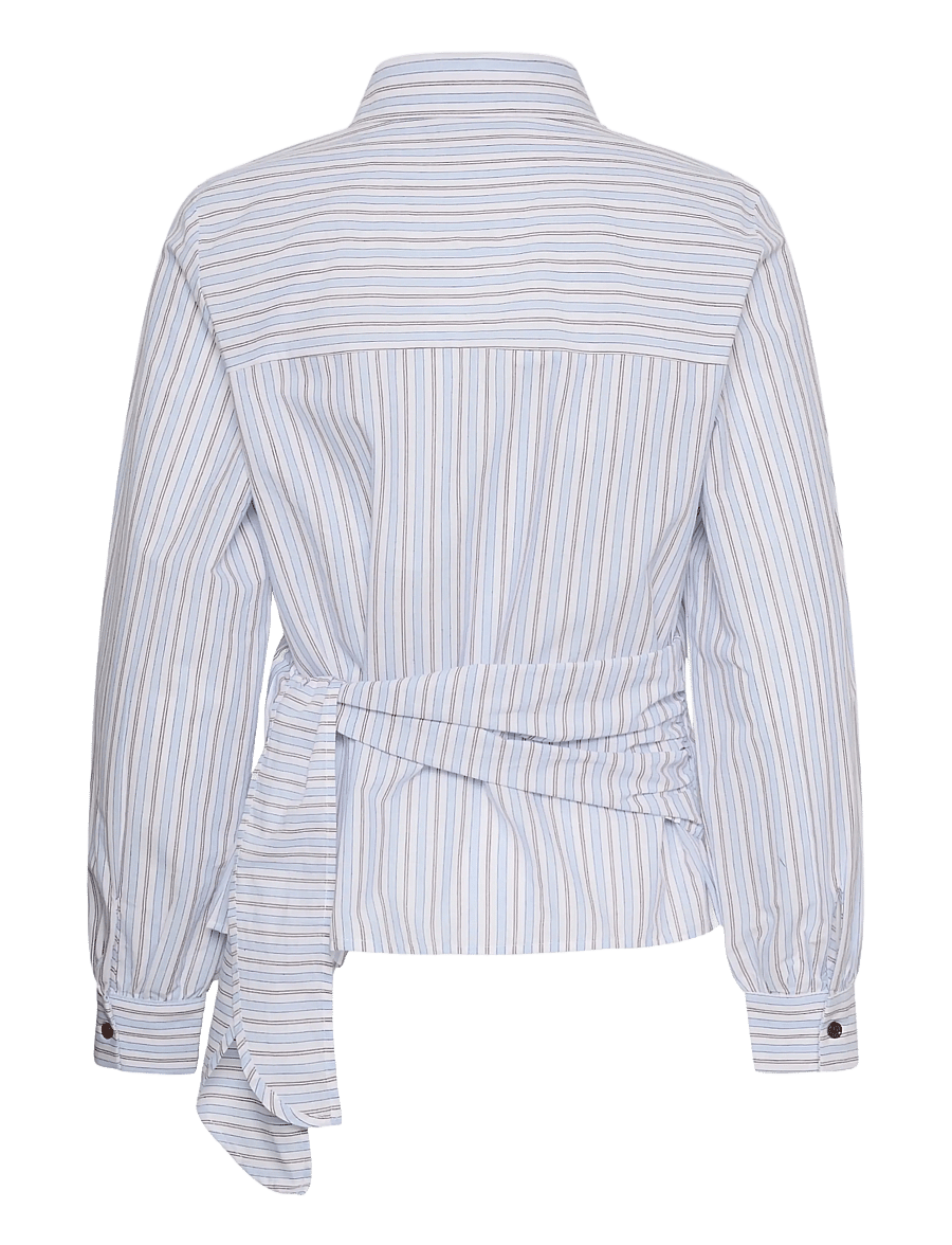Kaffe - KAbriony Scarf Shirt - pikkade varrukatega särgid - ice water/multi stripe - 1