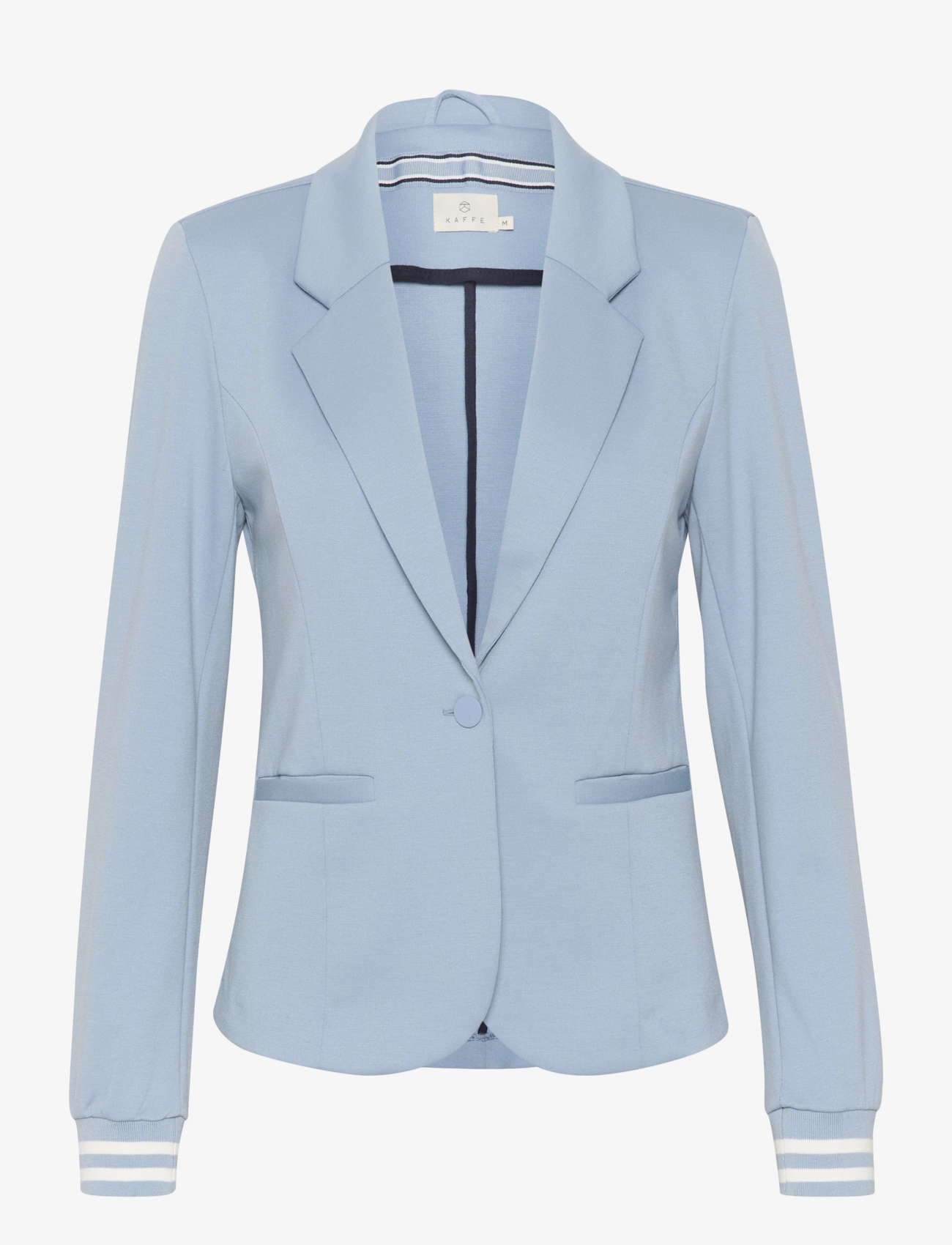 Kaffe - Kinnie Blazer - faded denim / sand stripe - 1
