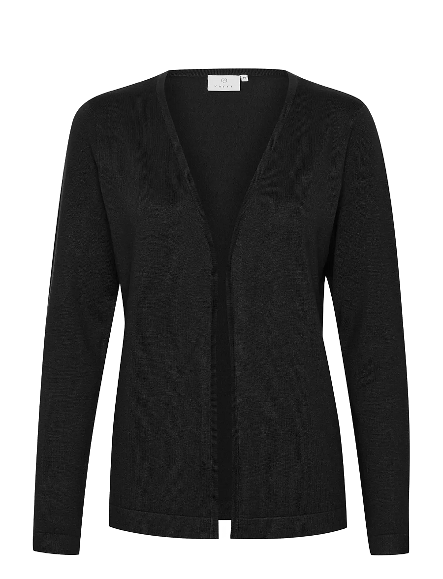 Kaffe - KAfenia Astrid Cardigan - koftor - black deep - 1