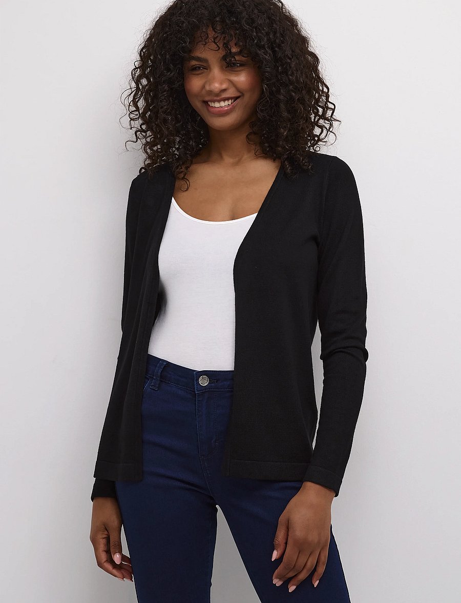 Kaffe - KAfenia Astrid Cardigan - koftor - black deep - 0