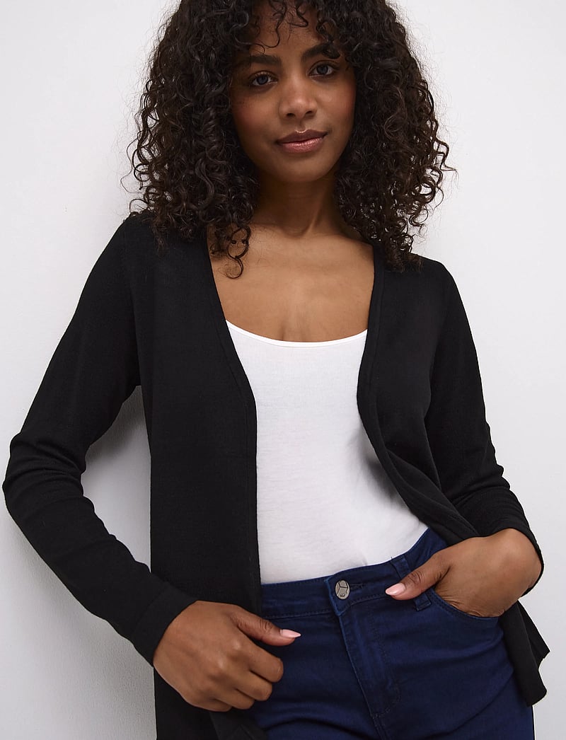 Kaffe - KAfenia Astrid Cardigan - koftor - black deep - 5