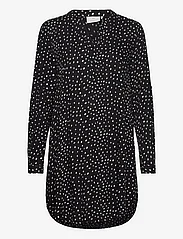 Kaffe - KAmarana Shirt Dress - skjortklänningar - black / chalk dots - 0