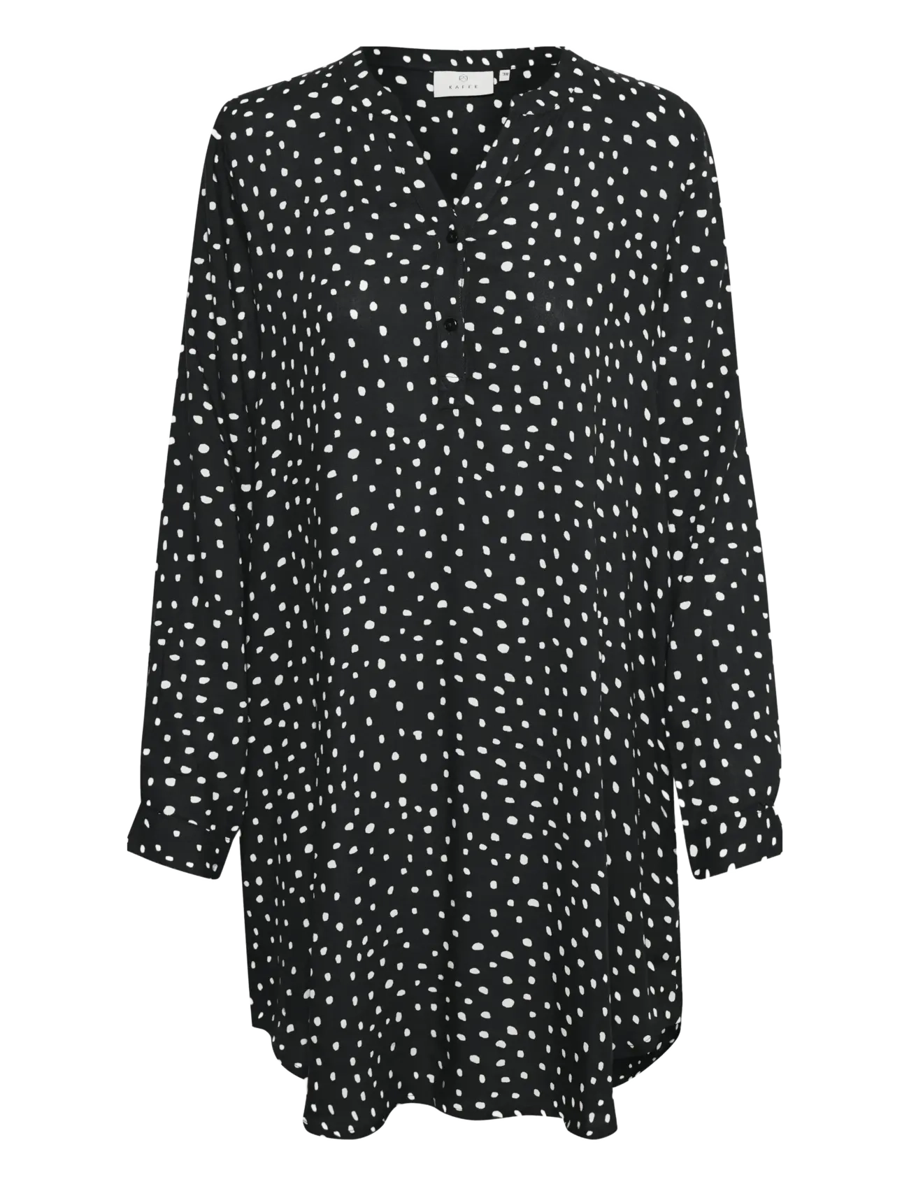 Kaffe - KAmarana Shirt Dress - skjortekjoler - black / chalk dots - 1