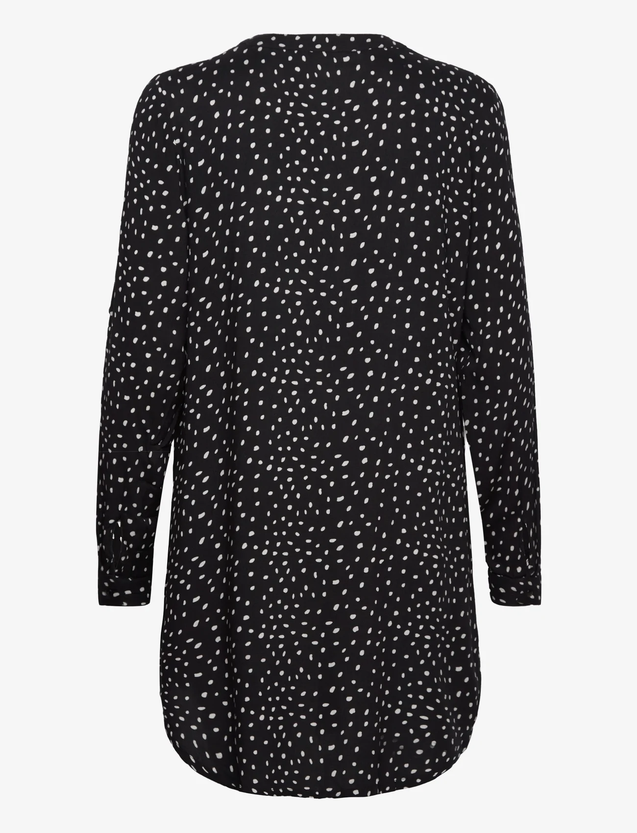 Kaffe - KAmarana Shirt Dress - skjortklänningar - black / chalk dots - 1