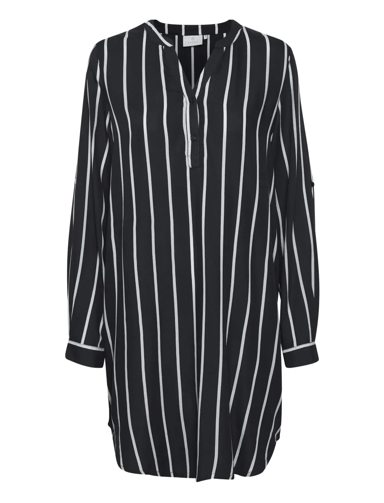 Kaffe - KAmarana Shirt Dress - robes chemises - black / chalk stripe - 2